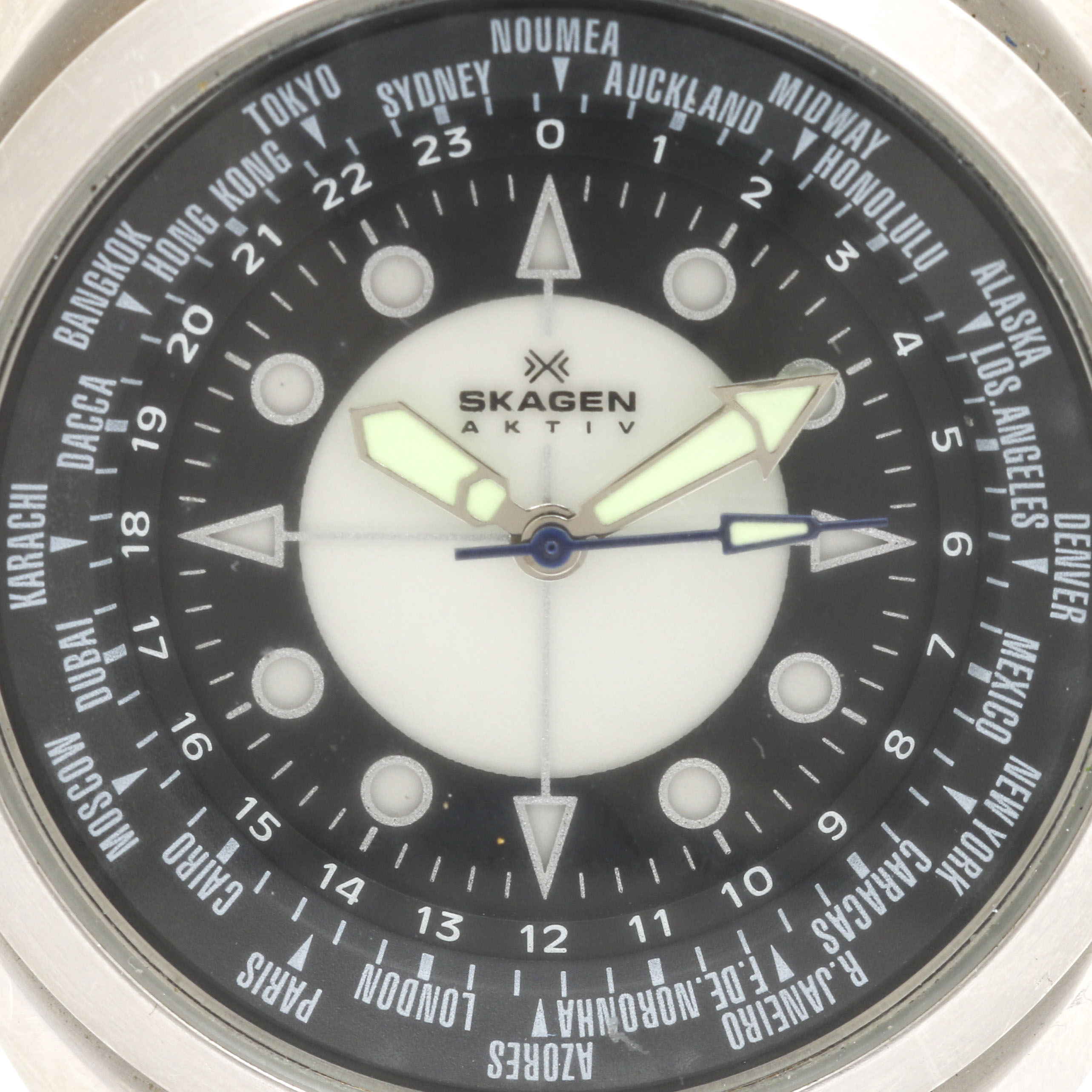 Skagen World Time Stainless Steel Watch