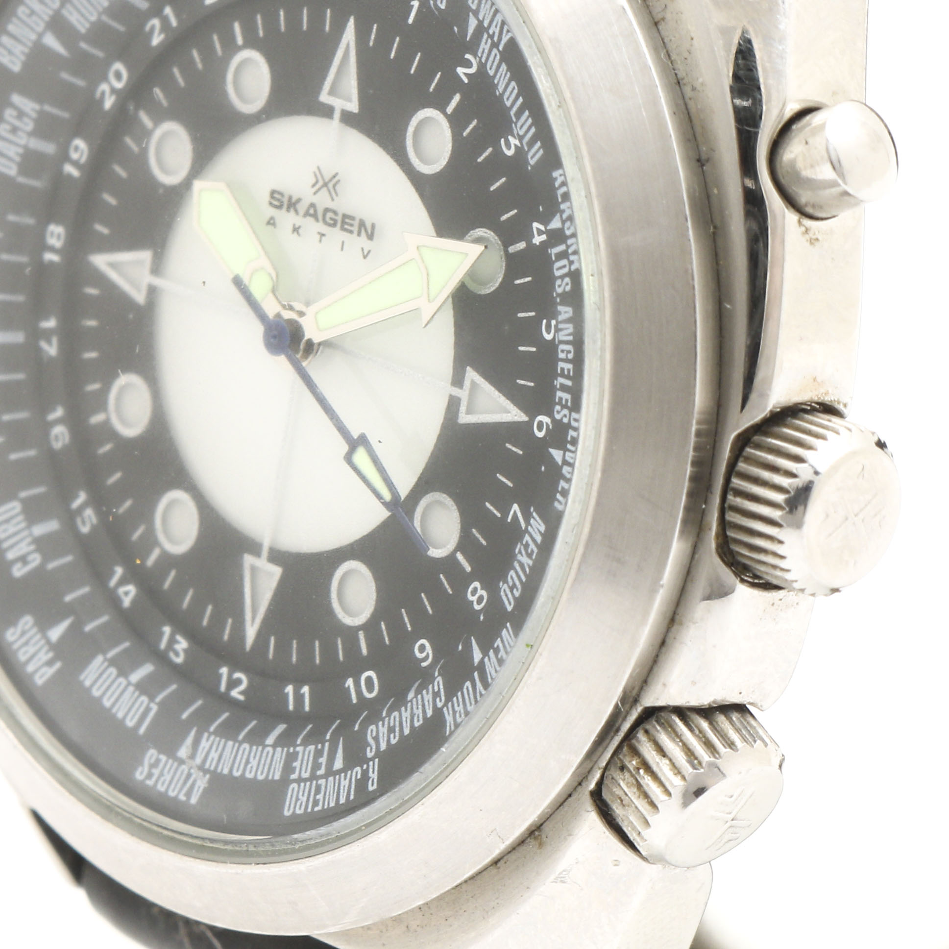 Skagen World Time Stainless Steel Watch