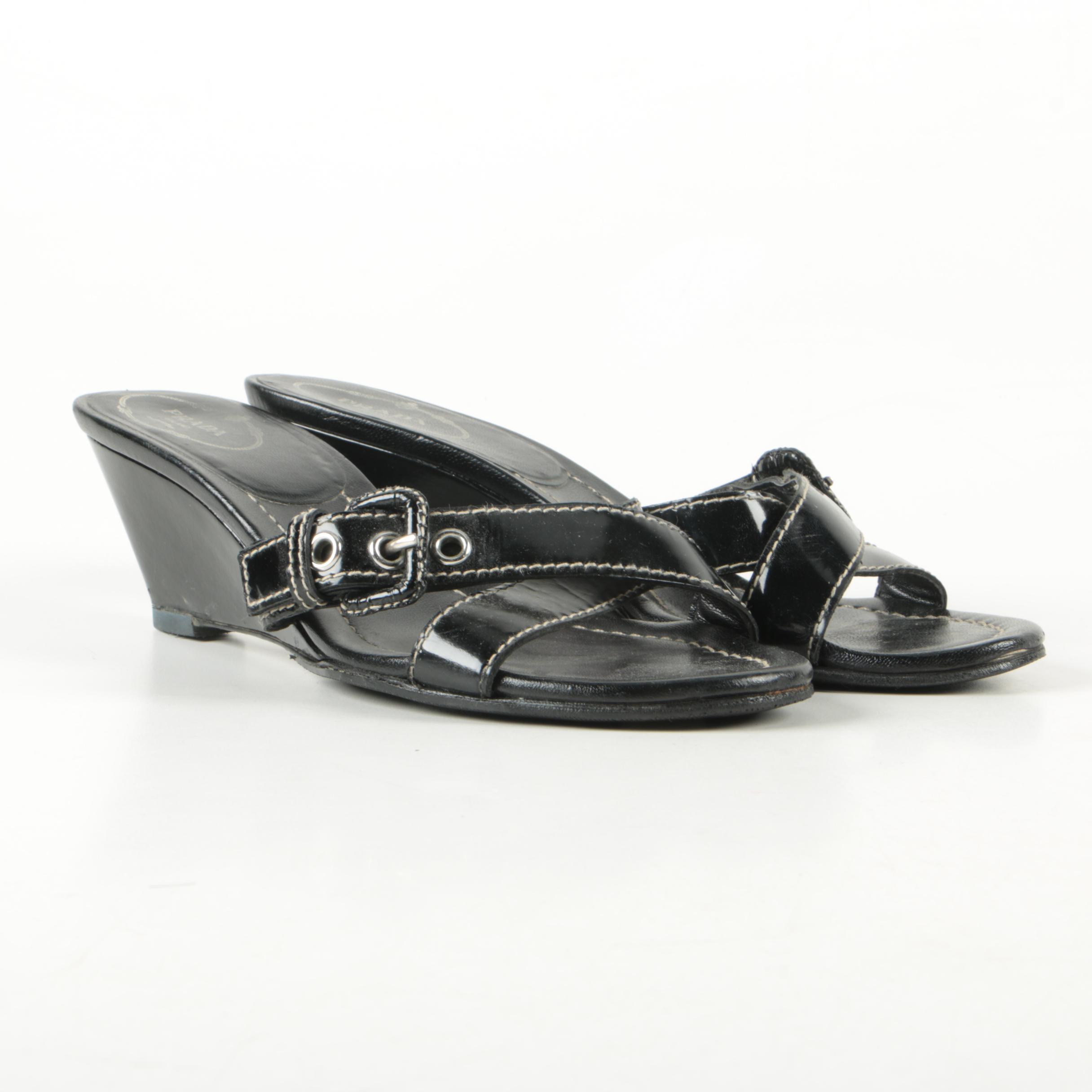 unlistable - Prada Wedge Sandals