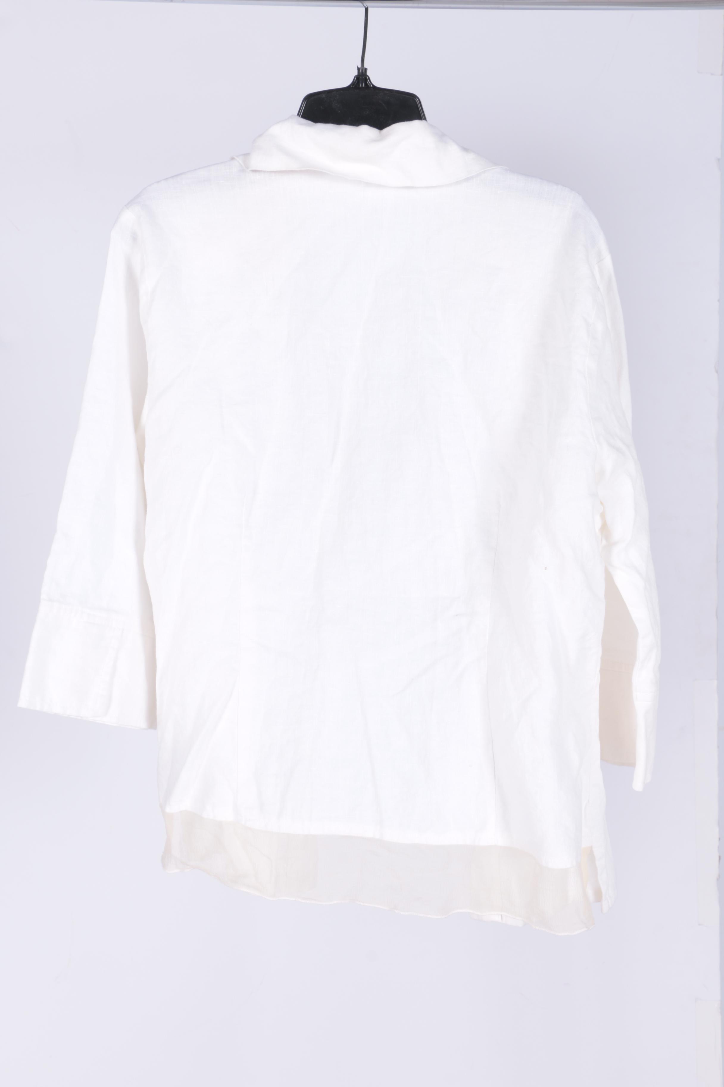 Women's Johnny Was White Collared Shirt and More