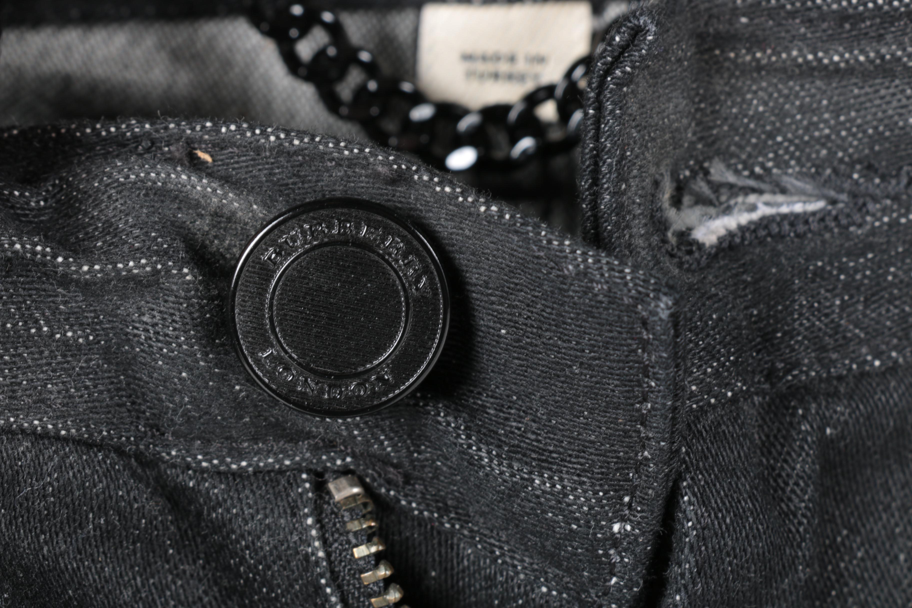 Men's Burberry London Black Shoreditch Jeans