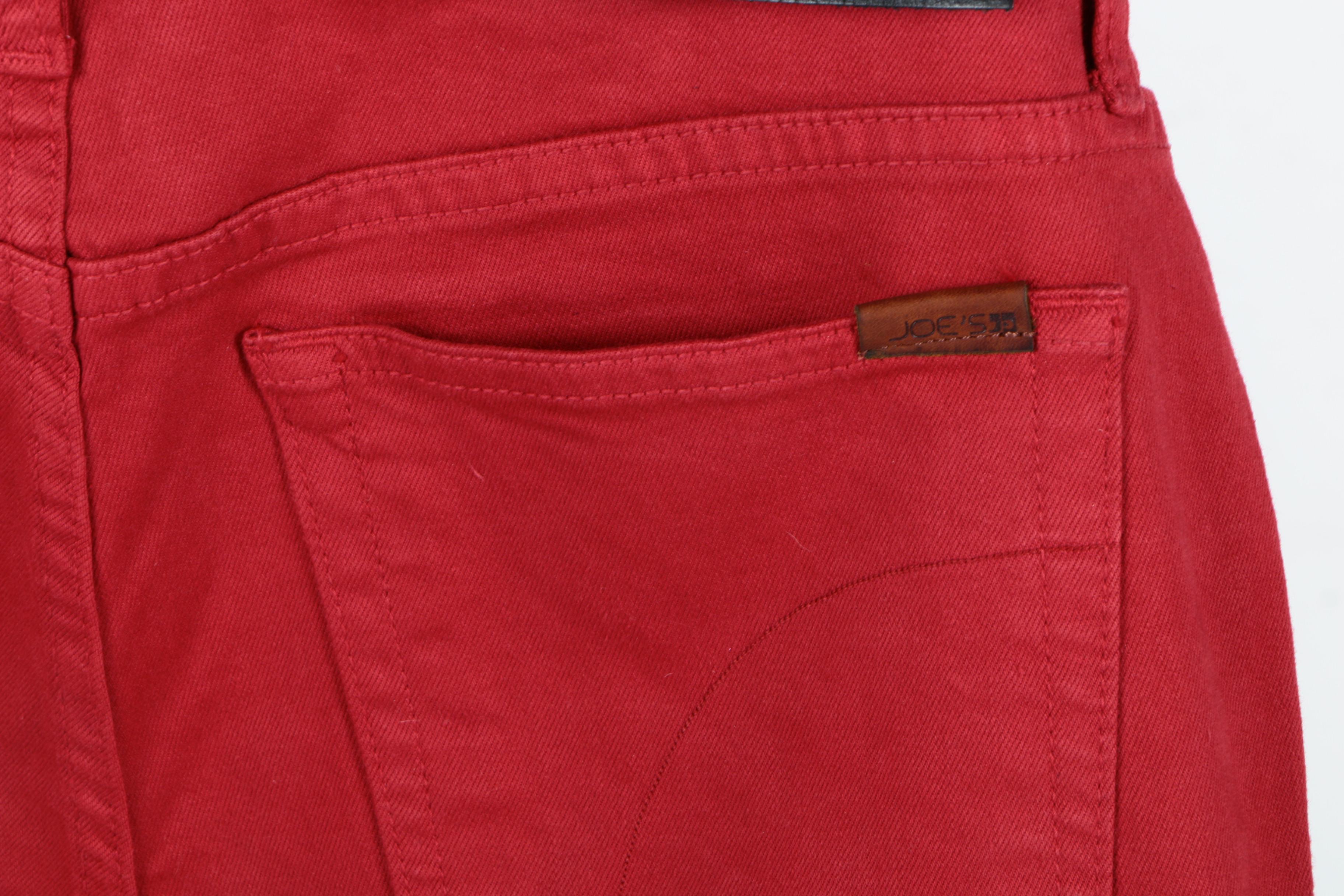 Men's Joe's Jeans Red The Brixton Straight and Narrow Pants