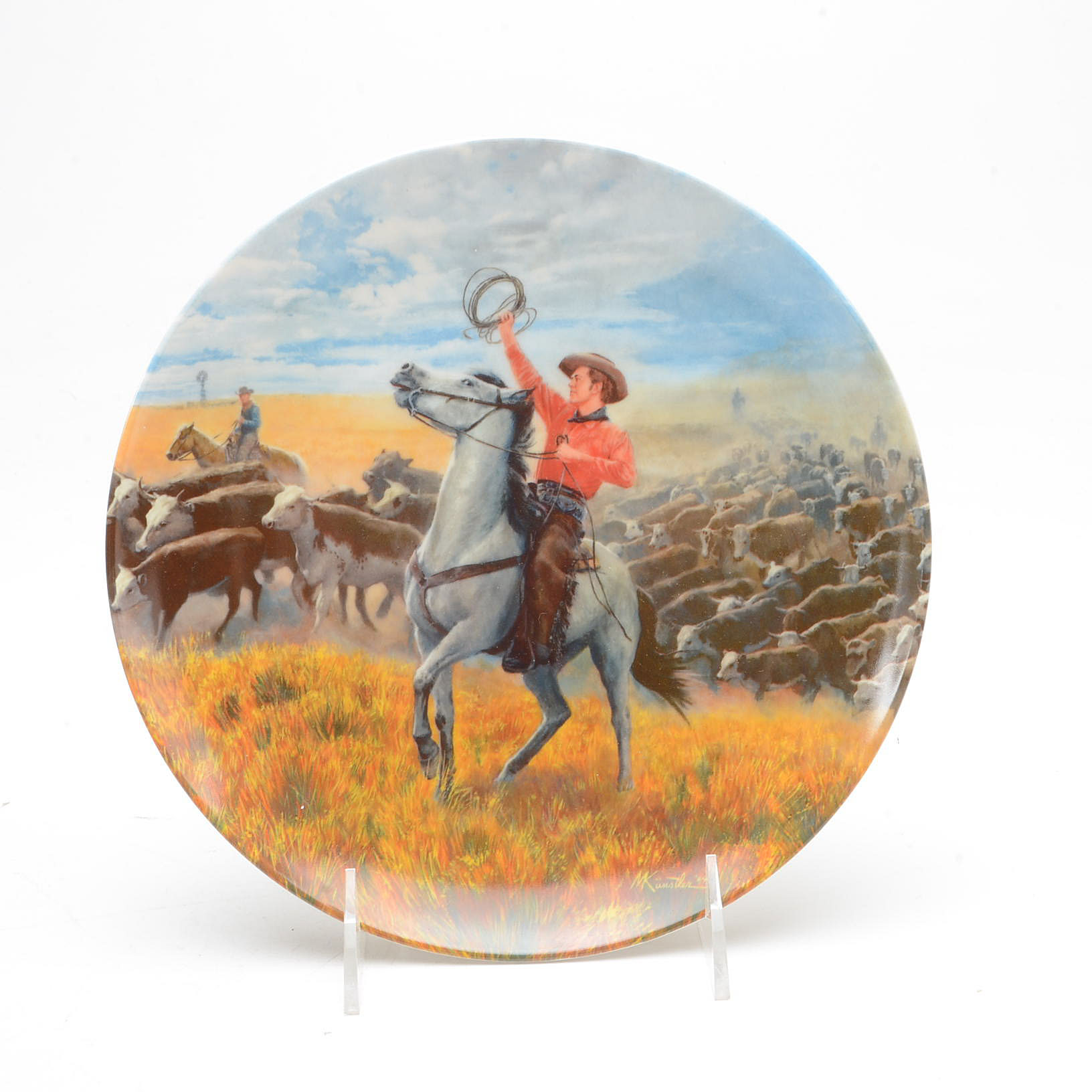 Collection of Four Knowles China Oklahoma Collectors Plate