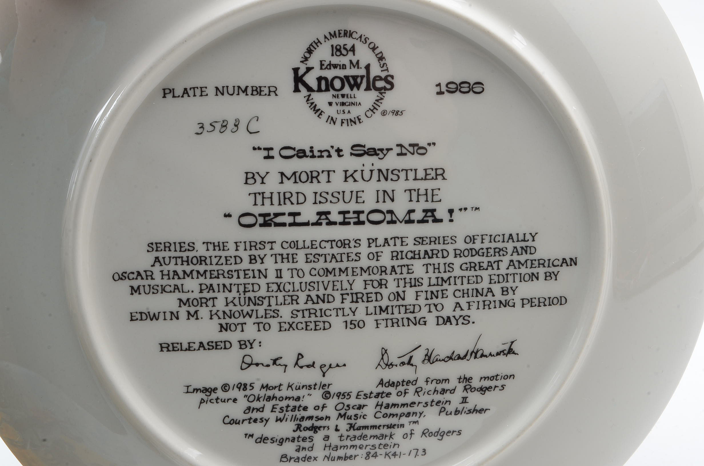 Collection of Four Knowles China Oklahoma Collectors Plate