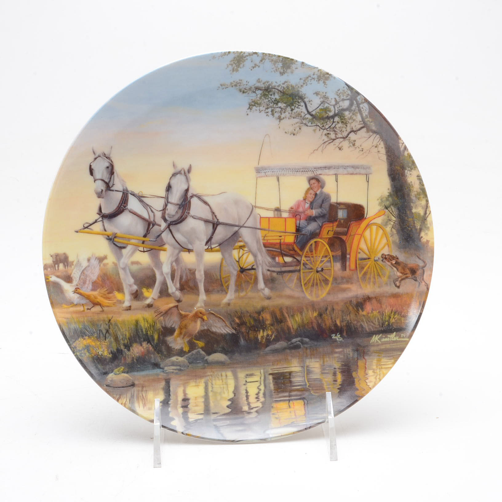 Collection of Four Knowles China Oklahoma Collectors Plate