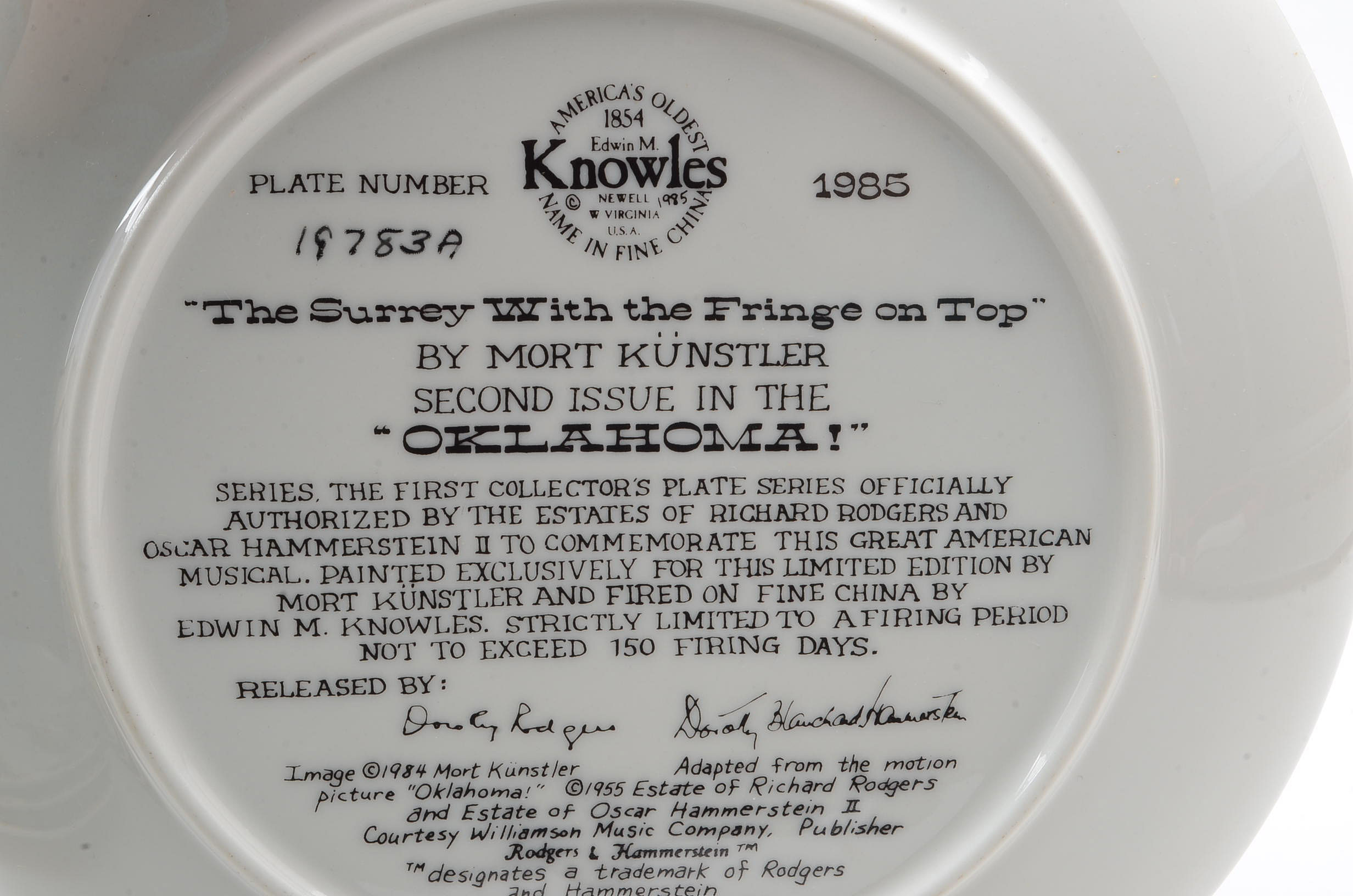 Collection of Four Knowles China Oklahoma Collectors Plate