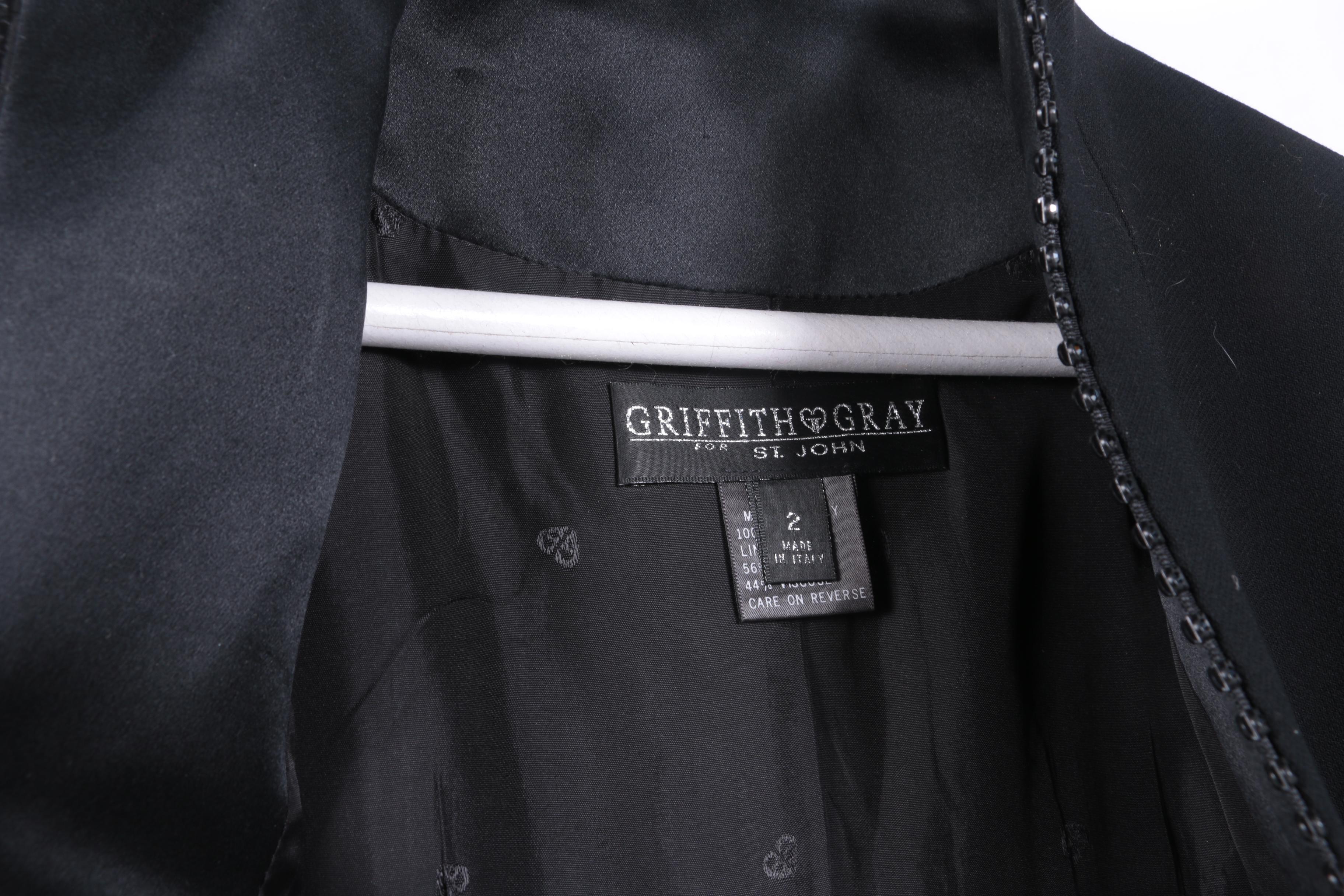Griffith Gray For St. John Black Jacket