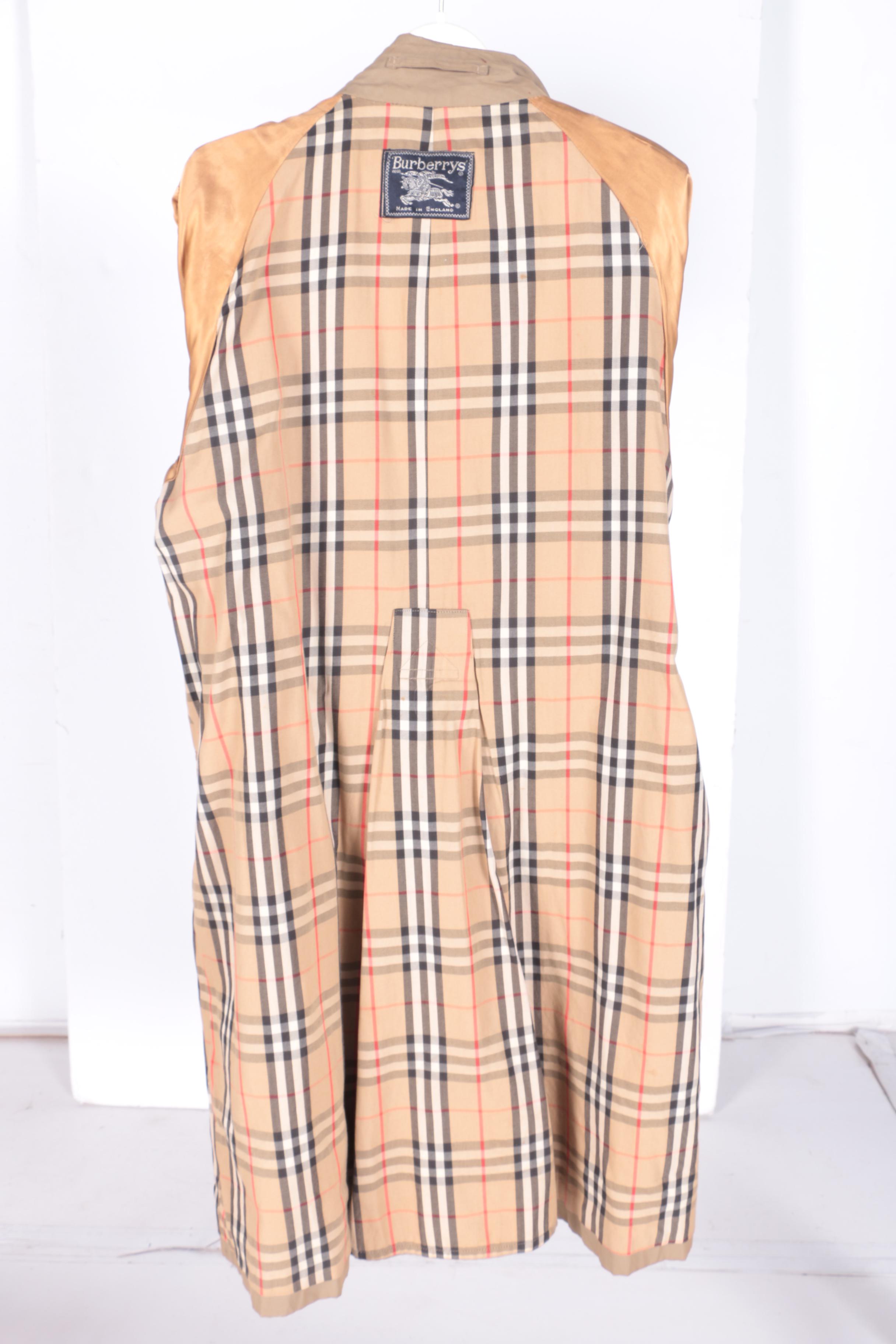 Men's 1980s Vintage Burberry Trench Coat