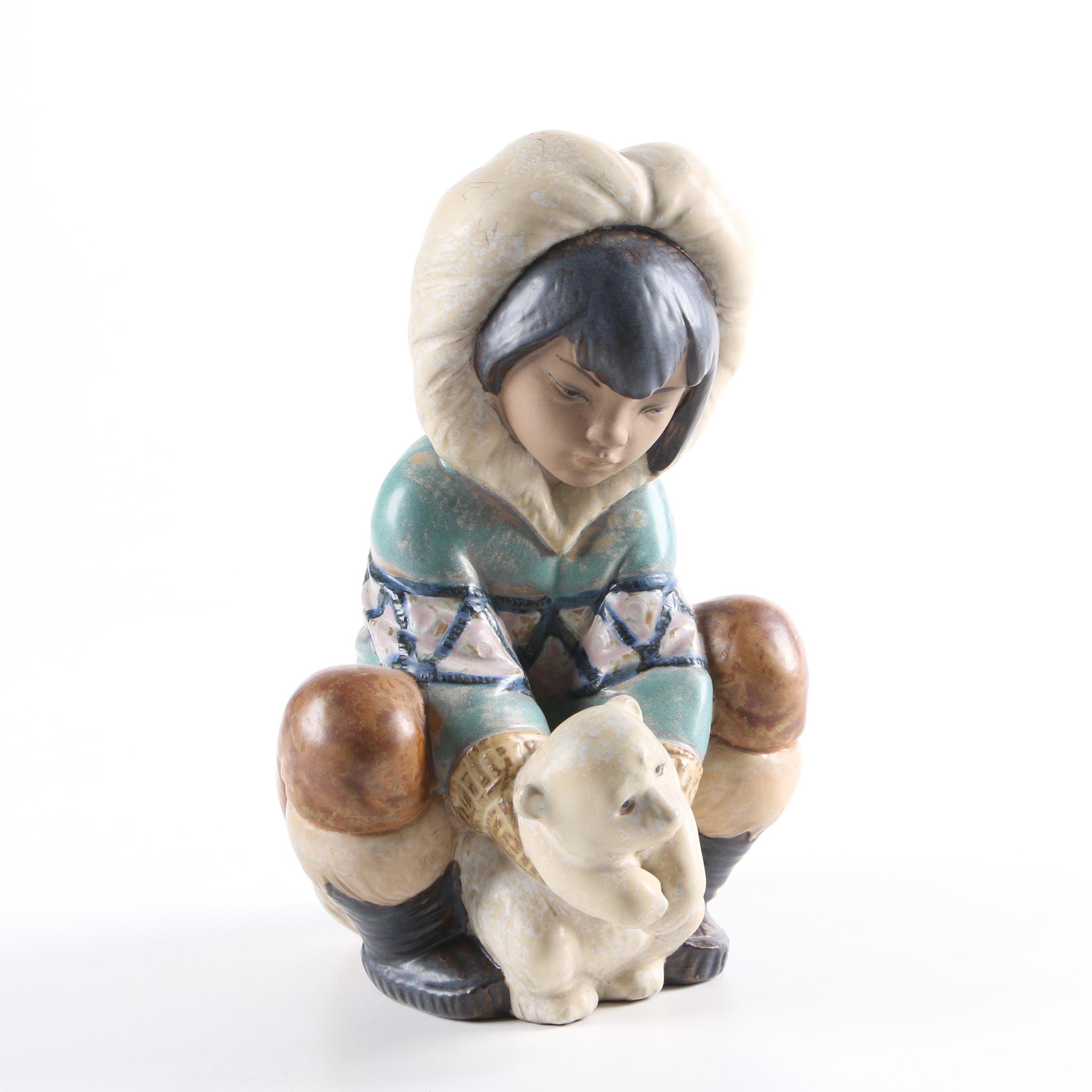1991 Lladró "Poor Little Bear" Figurine