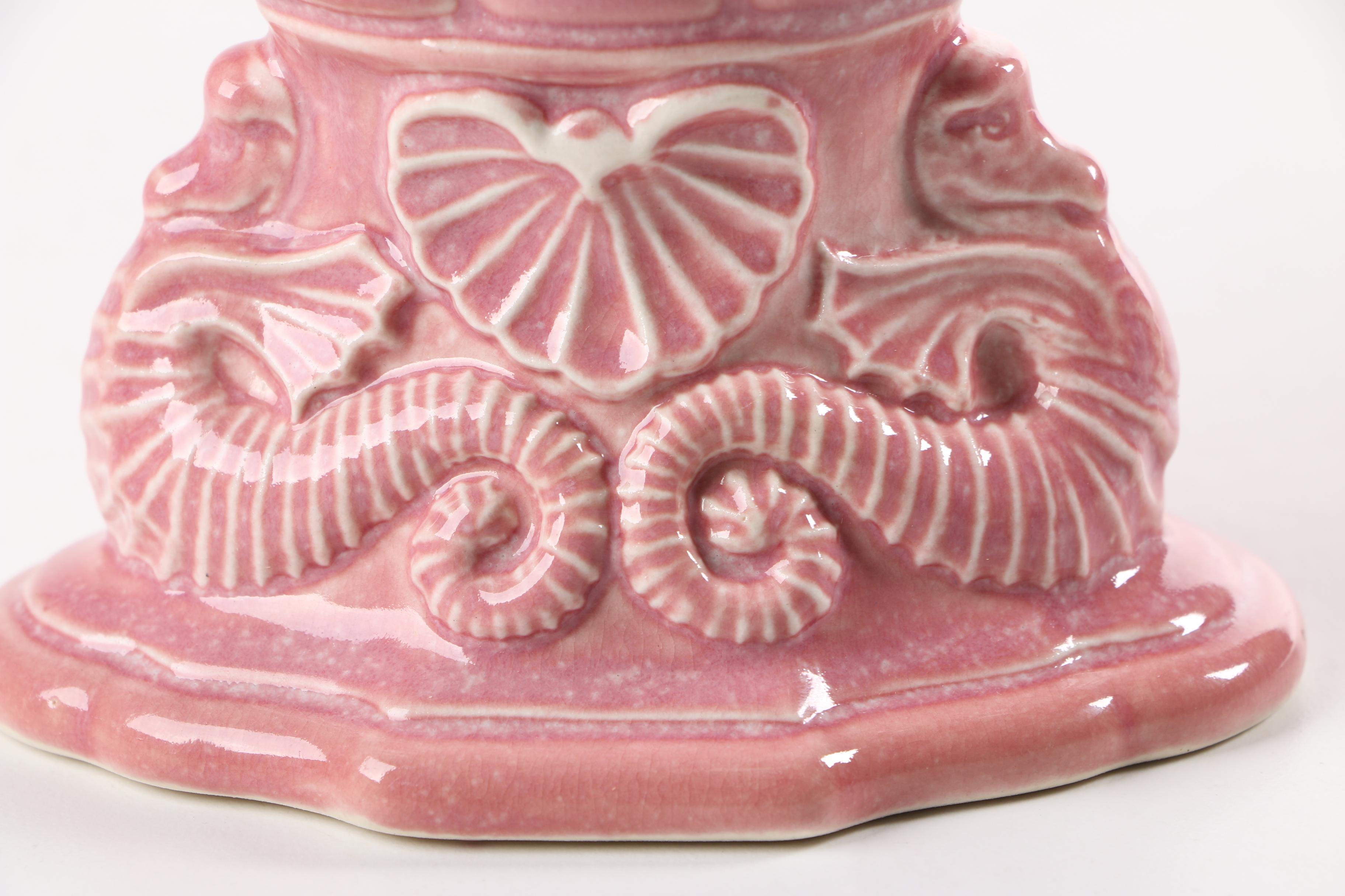 Cowan Pottery Seahorse Fan Vase