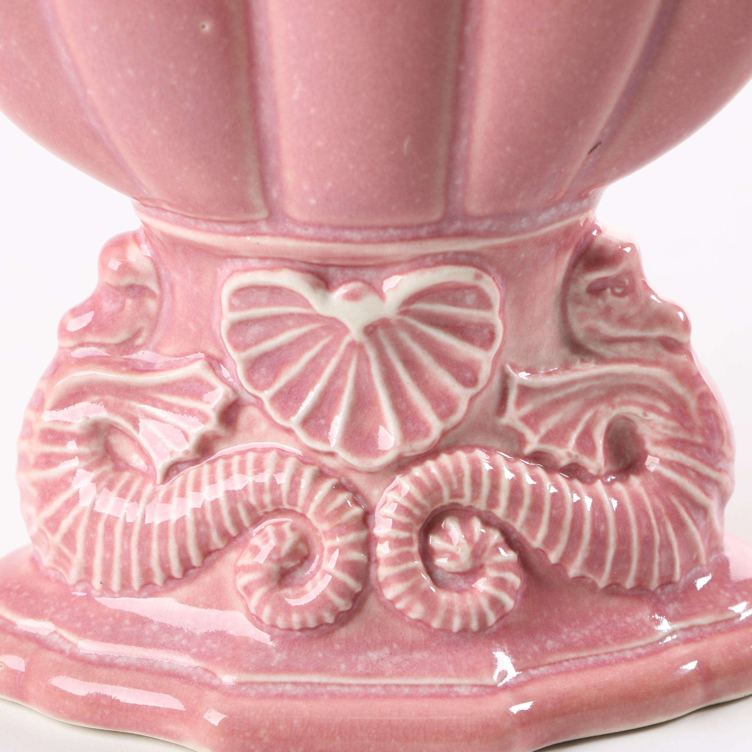 Cowan Pottery Seahorse Fan Vase