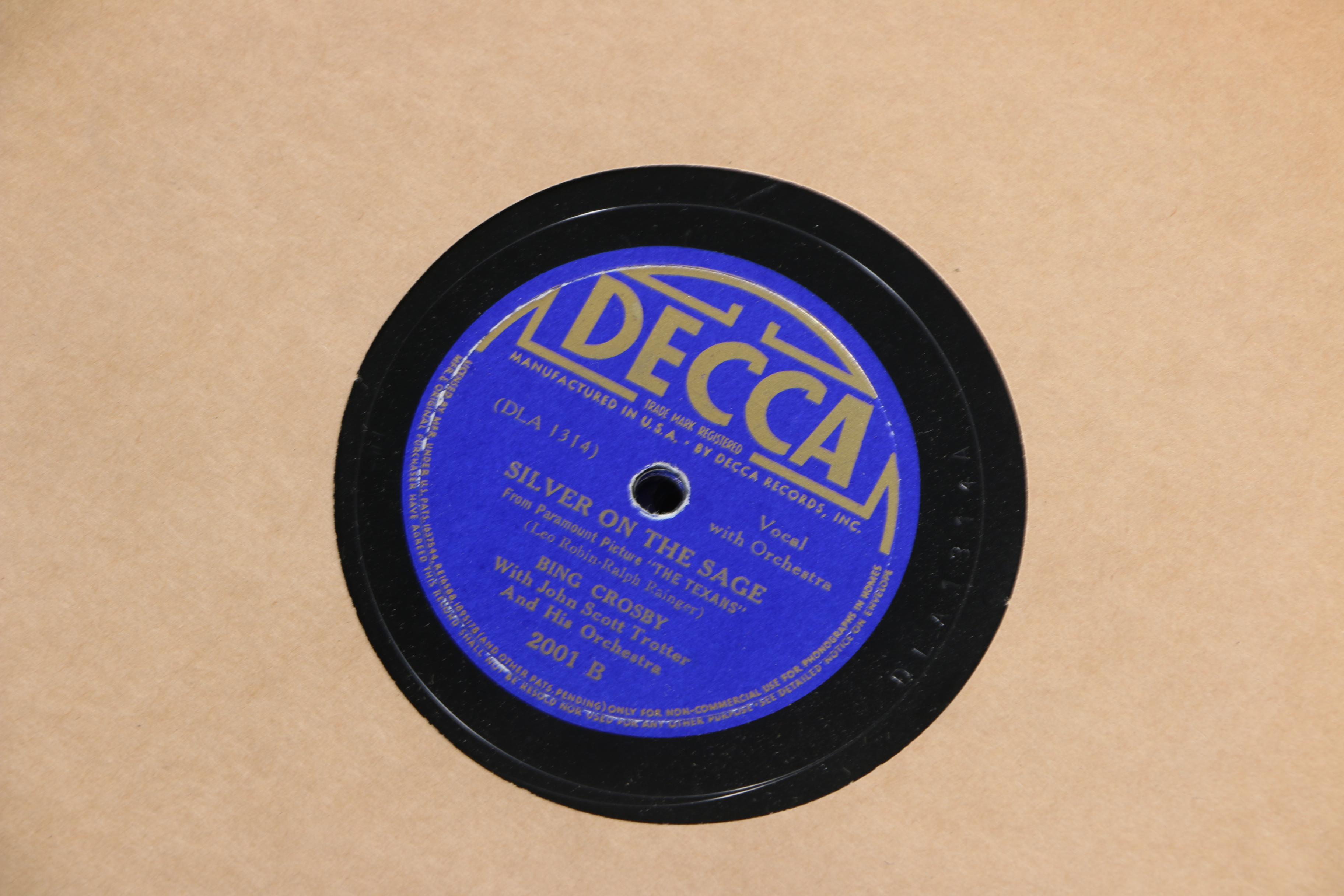 Over 100 Vintage 78 rpm Big Band, Easy Listening and Other Records