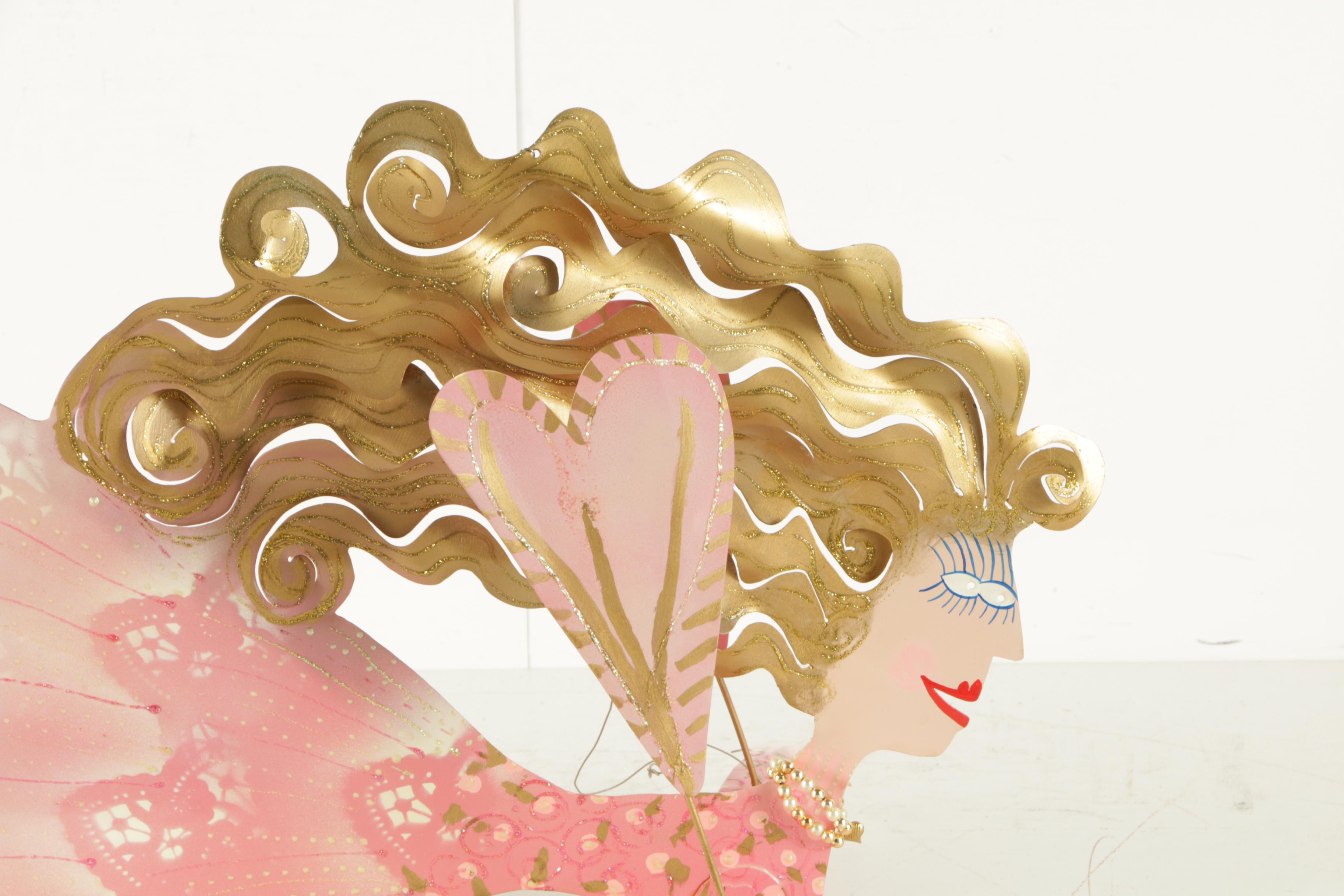 Karen Rossi Metal "Fanciful Flight" Sculpture