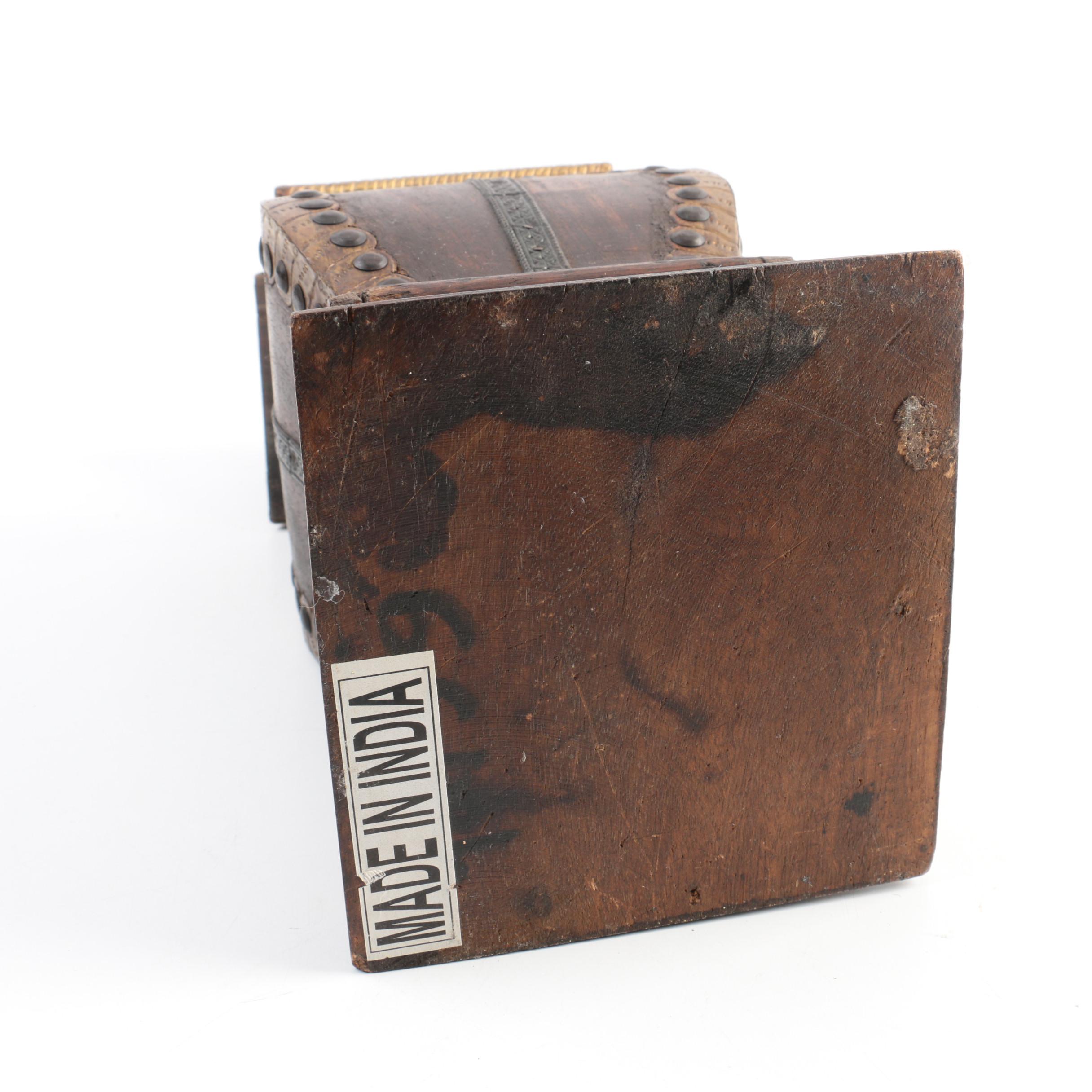 Baroque Style Wood Jars with Lids and Drawers