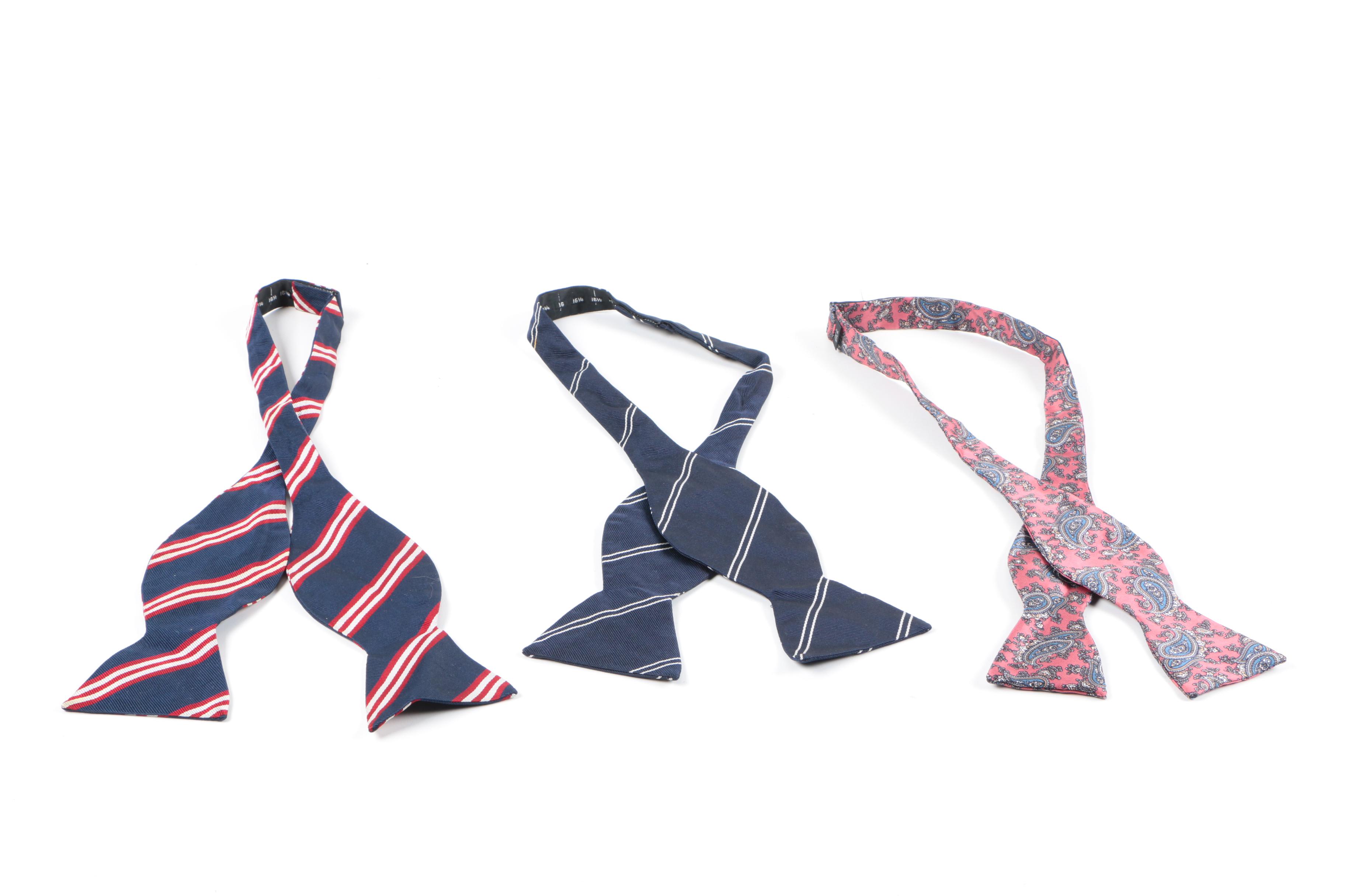 Silk Bow Ties Including Lanvin and Brooks Brothers