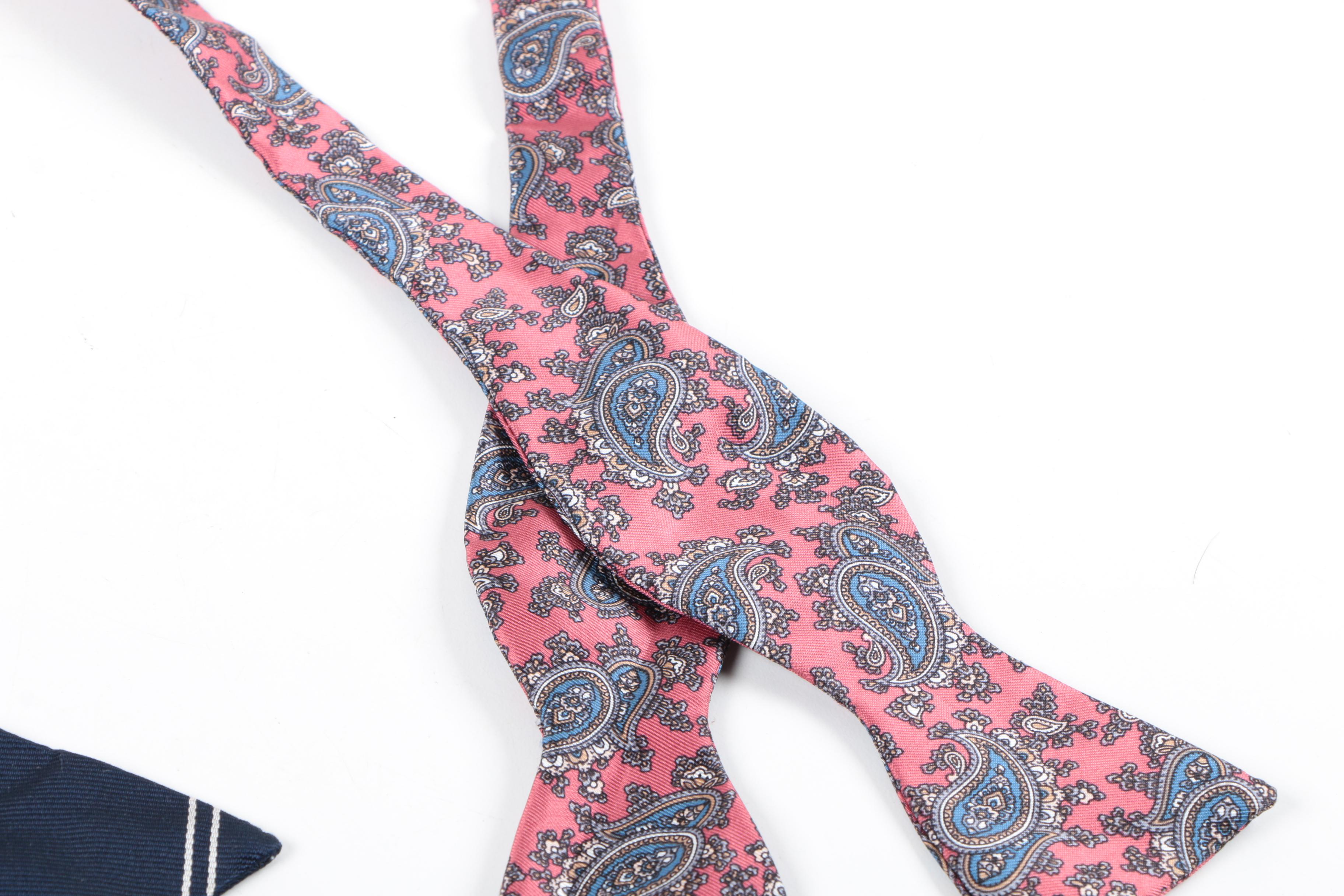 Silk Bow Ties Including Lanvin and Brooks Brothers