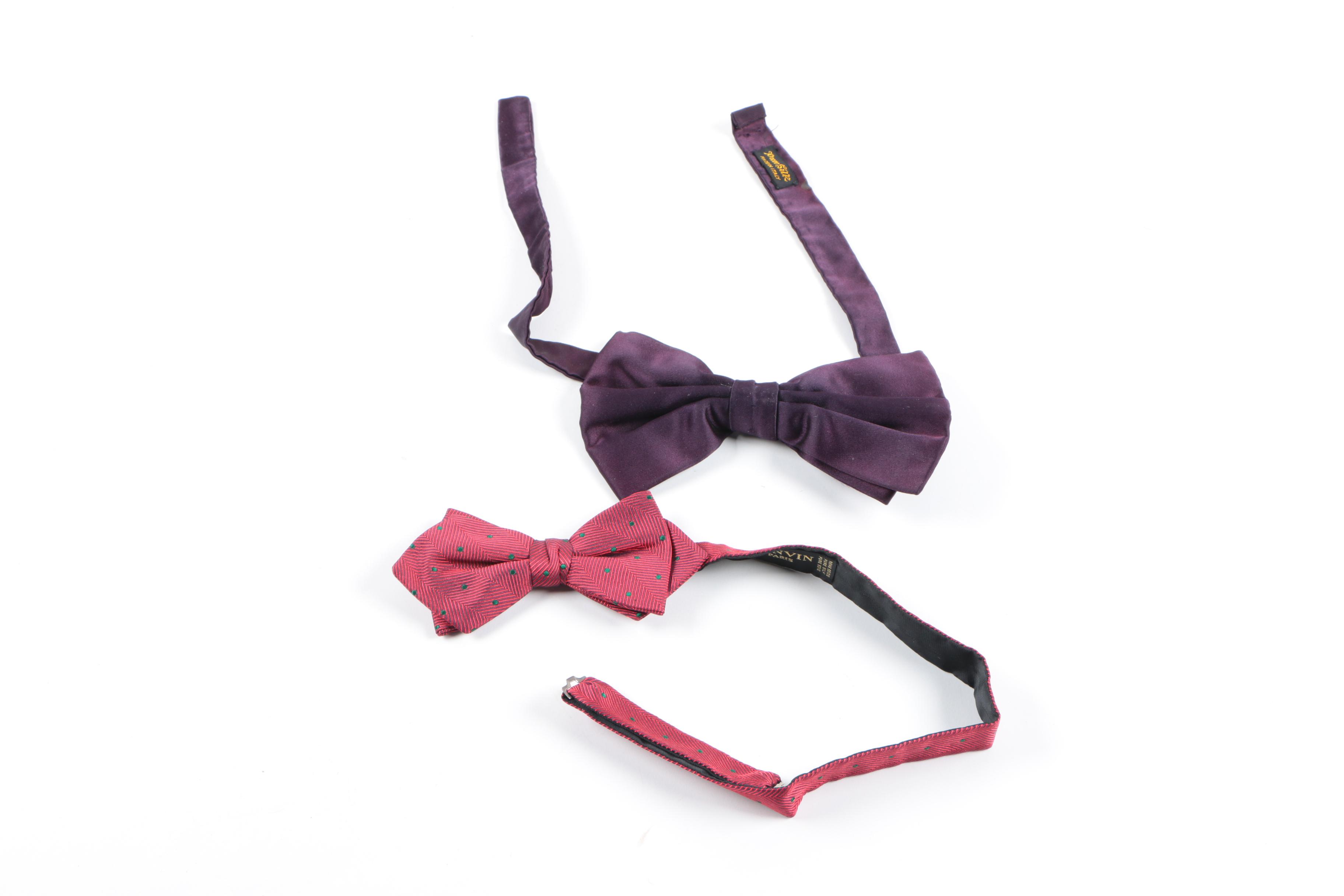 Silk Bow Ties Including Lanvin and Brooks Brothers