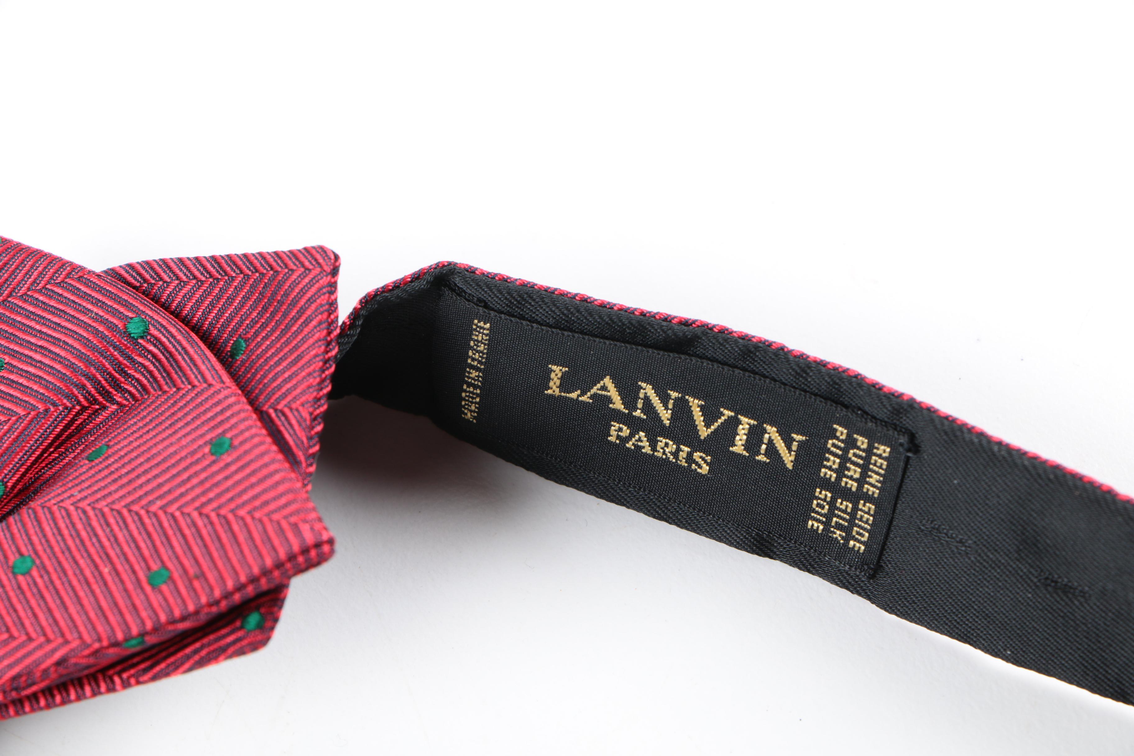 Silk Bow Ties Including Lanvin and Brooks Brothers
