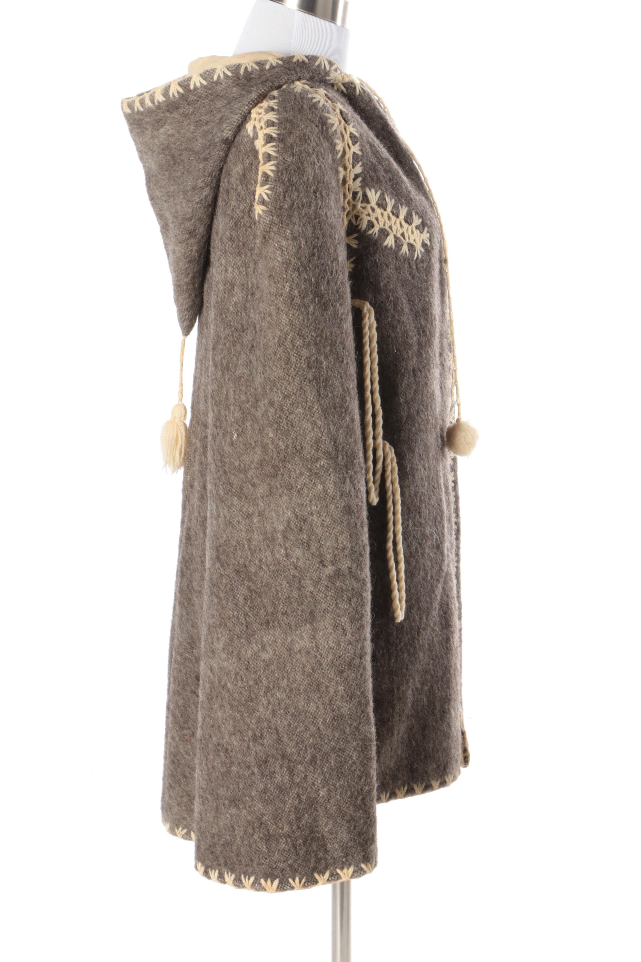 Wool Hooded Coat