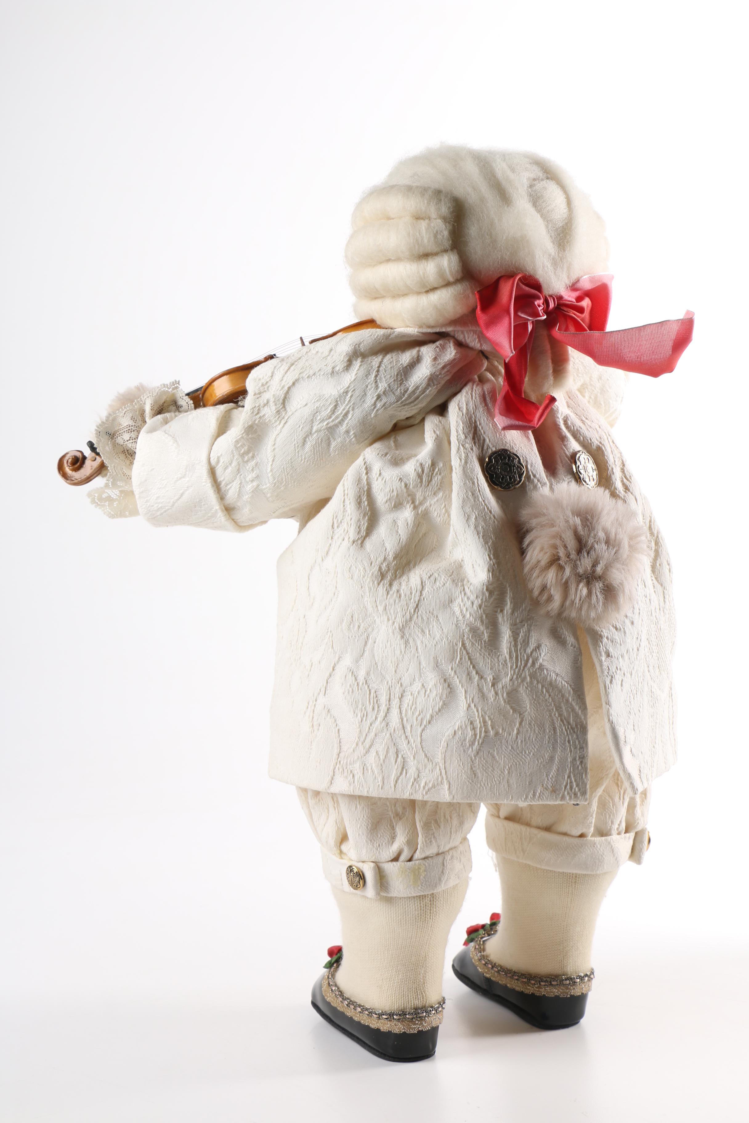 Stuffed Bear Playing Violin