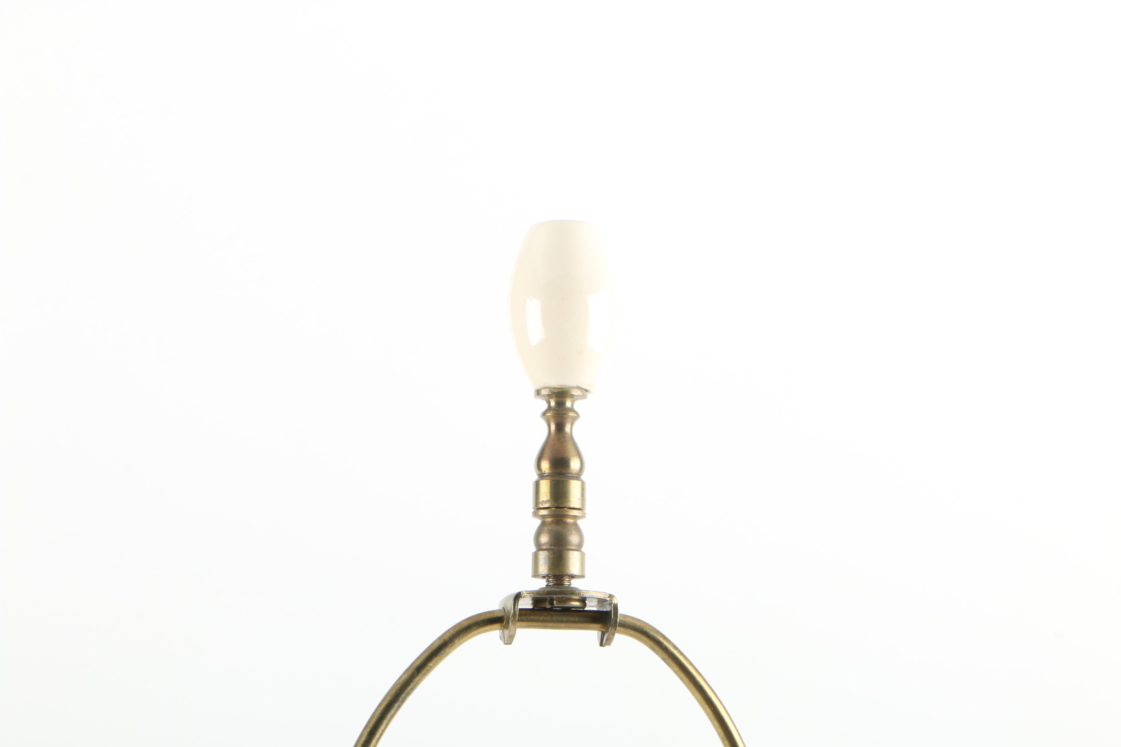 Vintage Blanc de Chine Figural Table Lamp