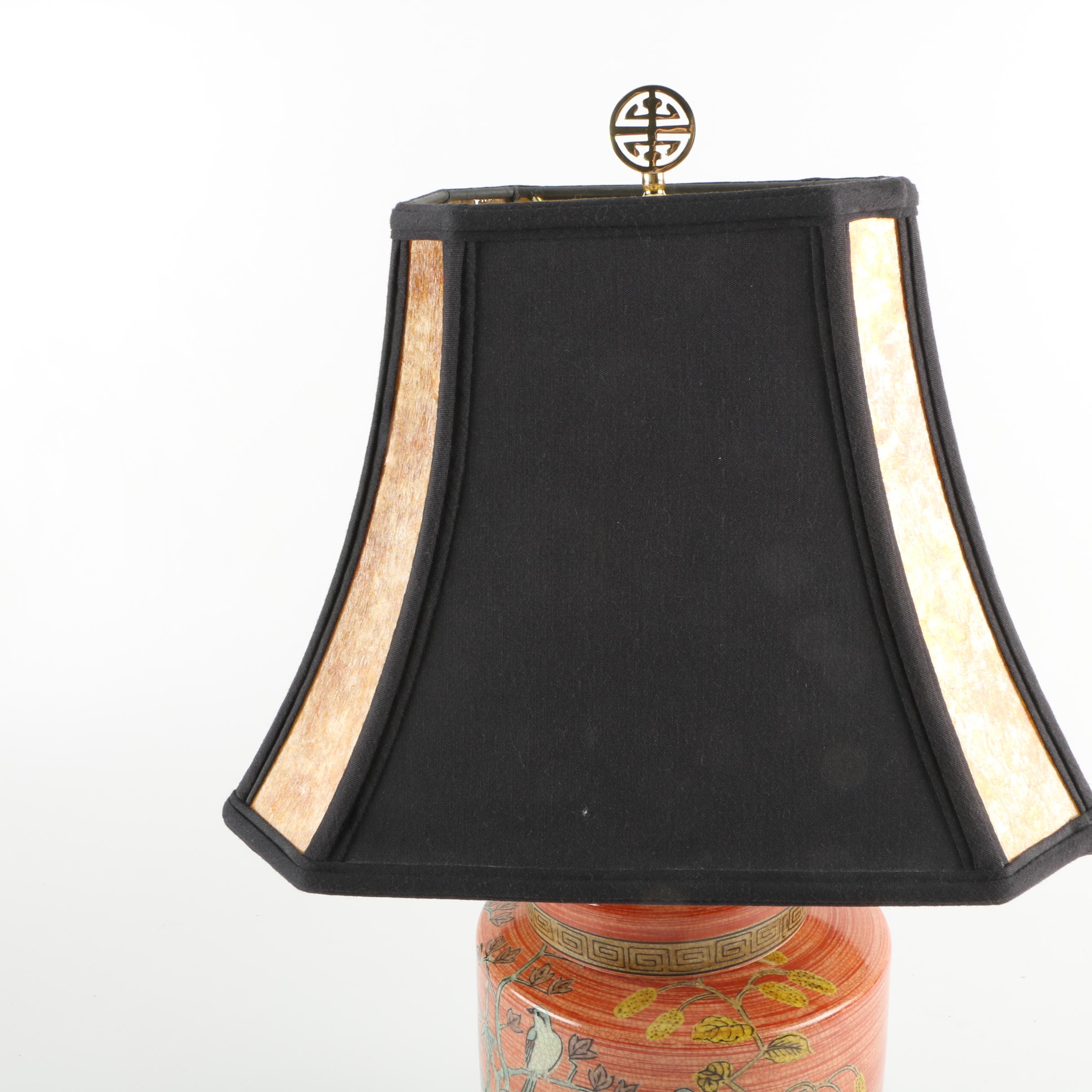 Chinoiserie Ceramic Table Lamp