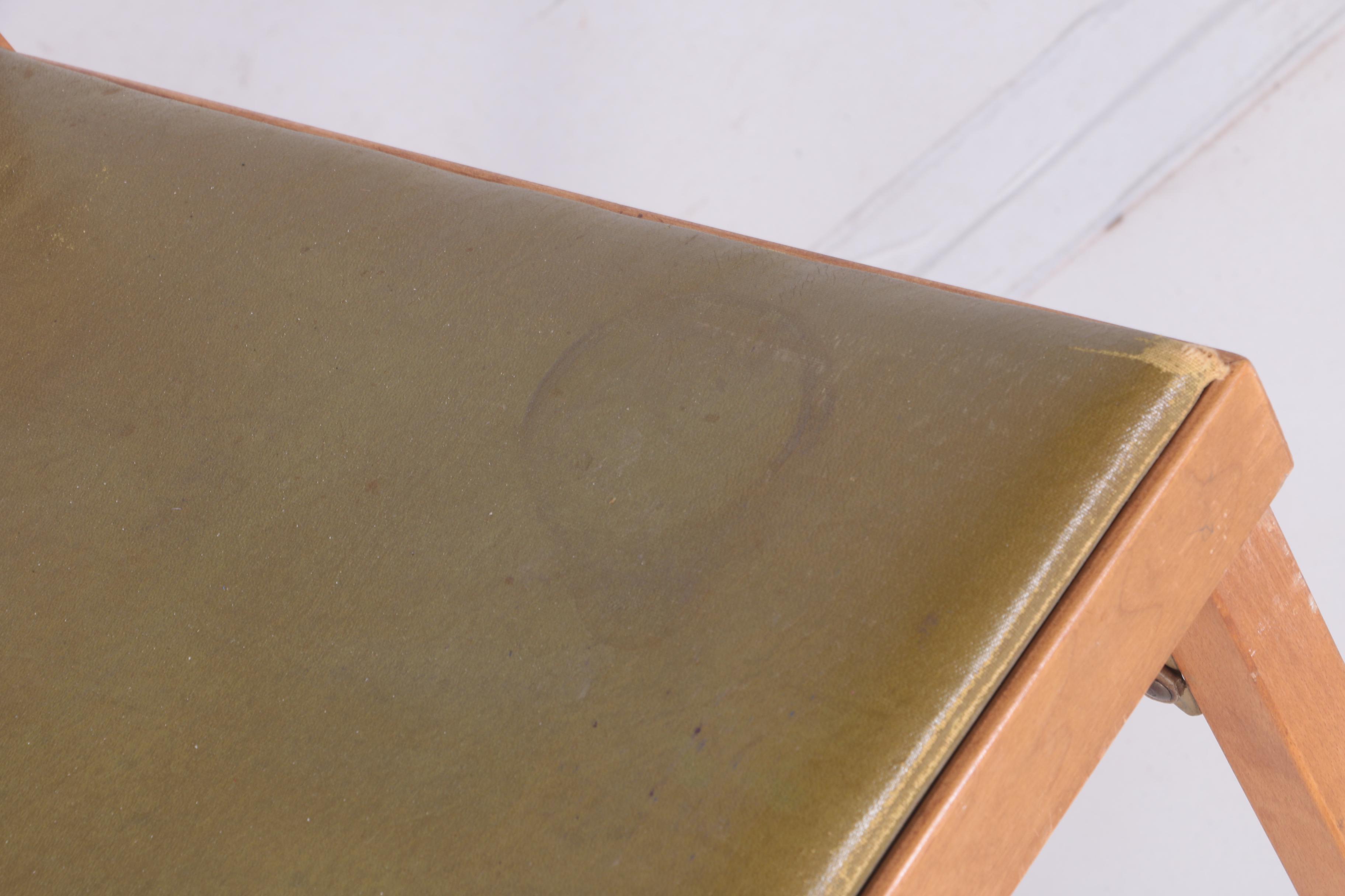 Two Vintage Folding Chairs by Leg-O-Matic