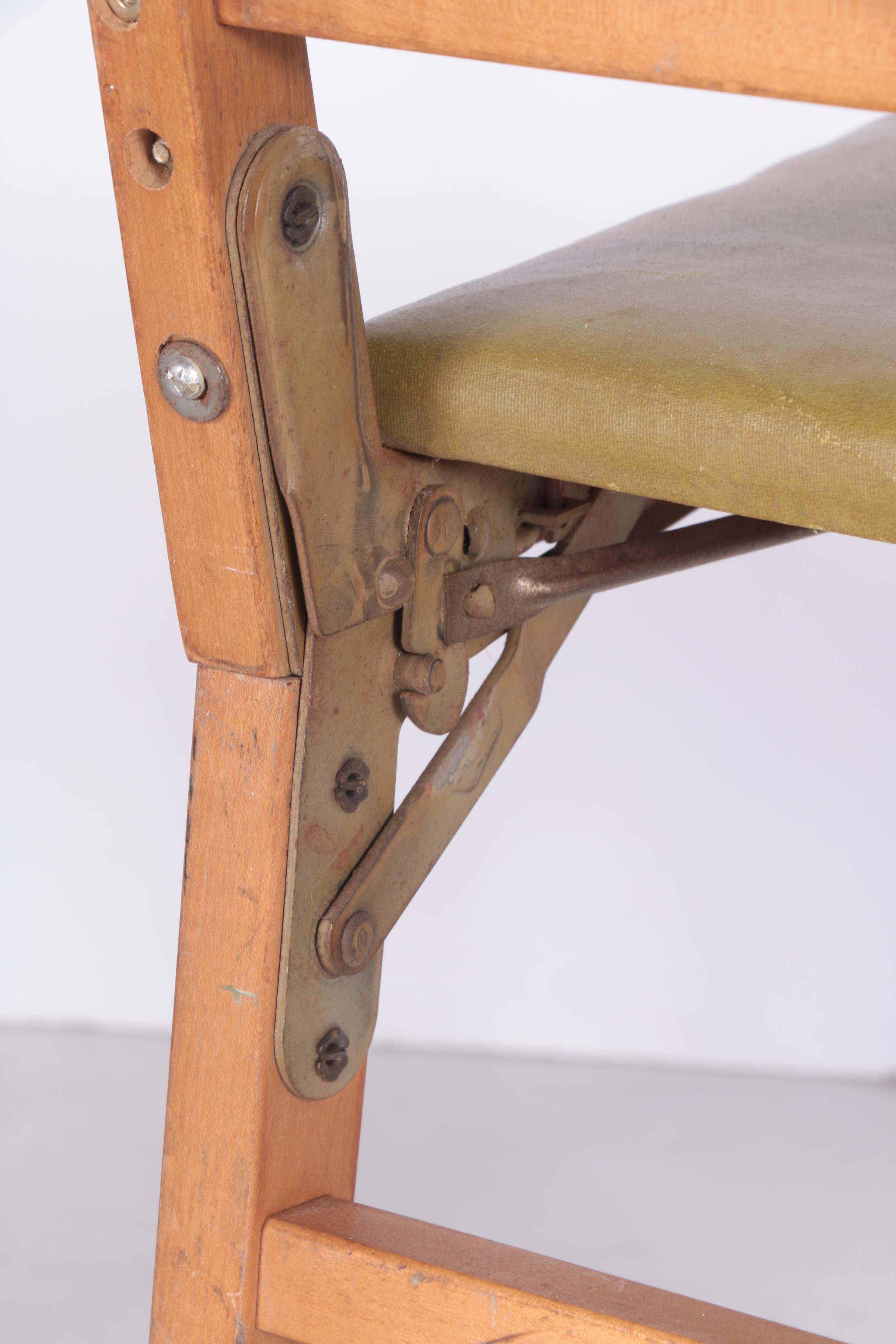 Two Vintage Folding Chairs by Leg-O-Matic