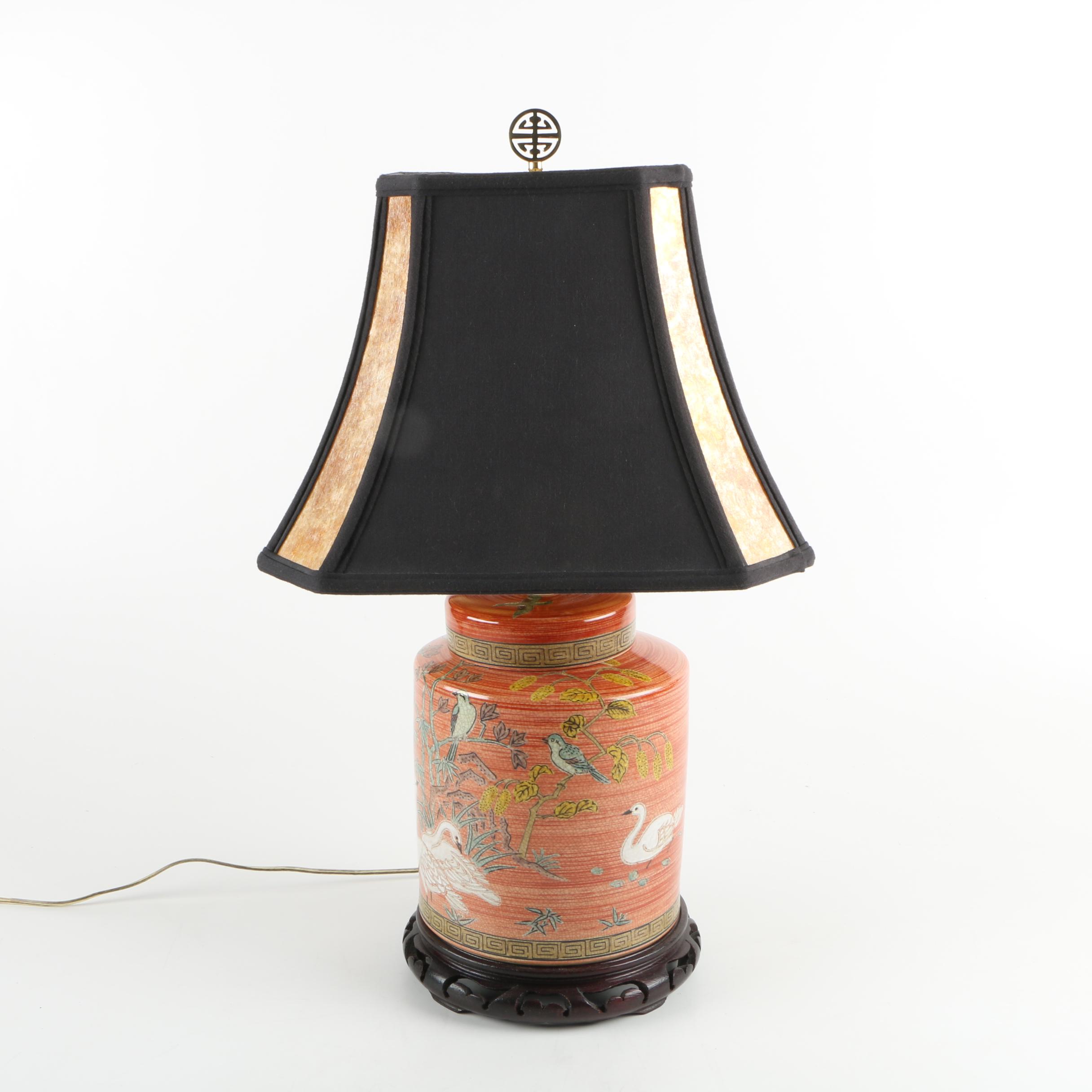 Chinoiserie Ceramic Table Lamp