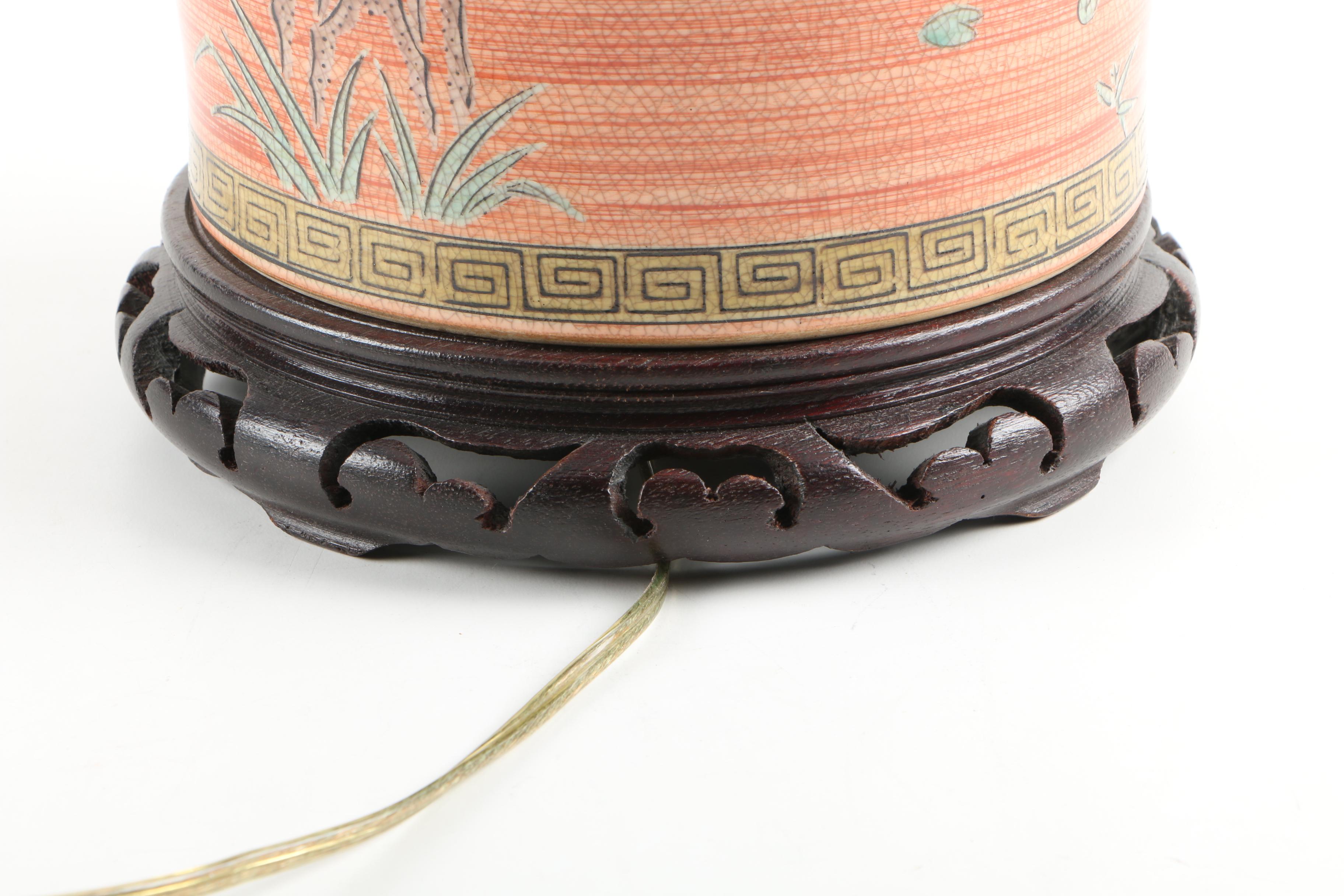 Chinoiserie Ceramic Table Lamp