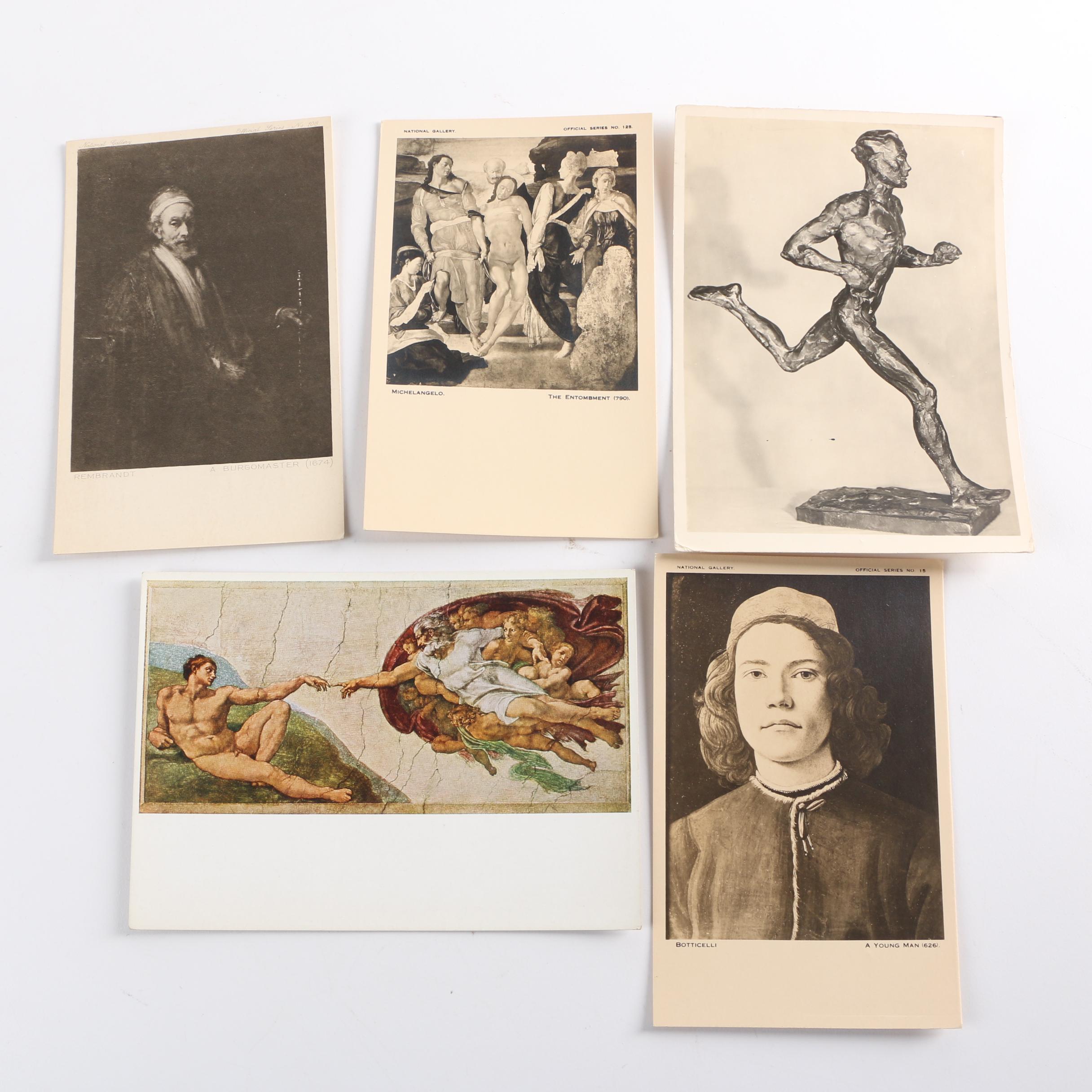 Vintage National Gallery Postcards