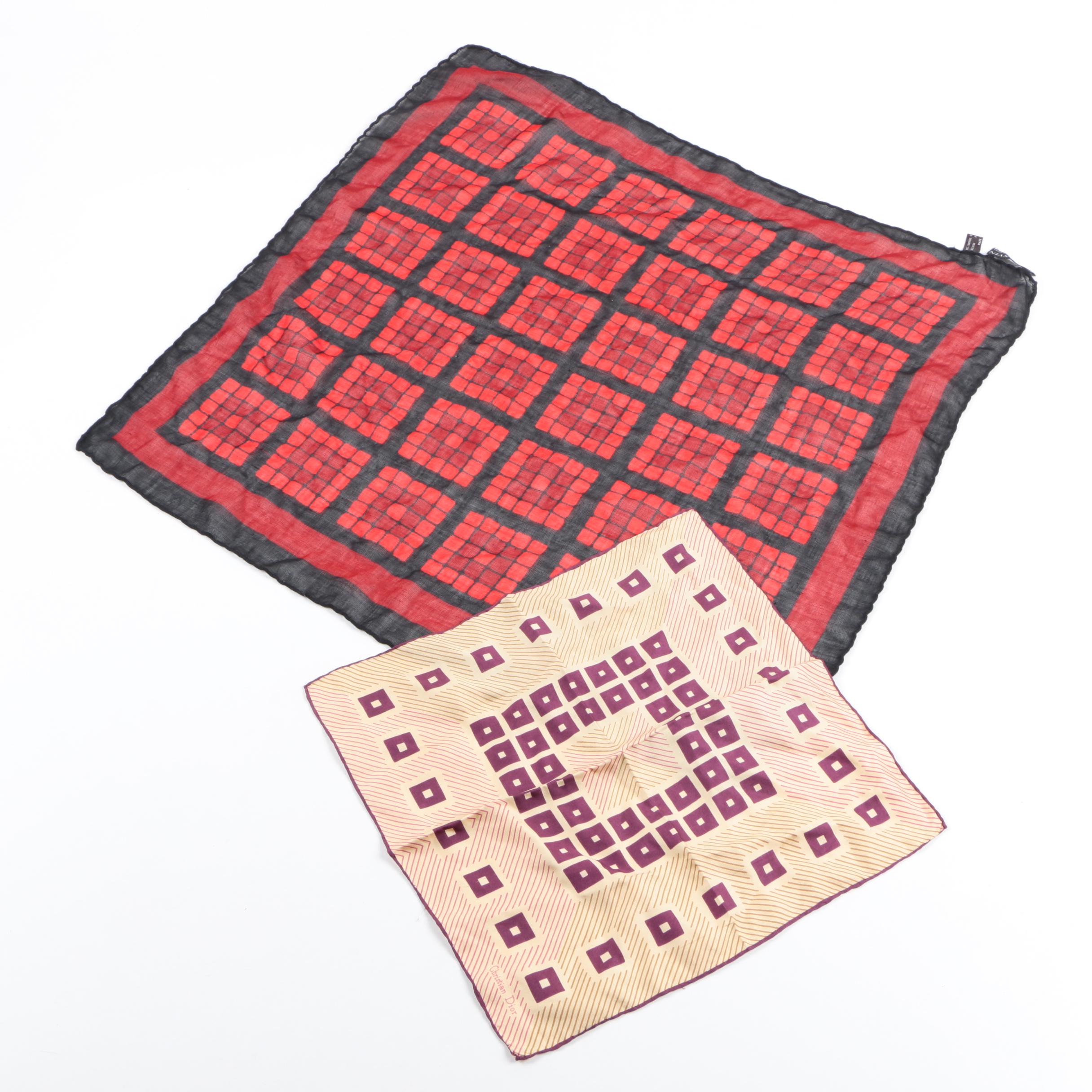 Lanvin and Christian Dior Scarves