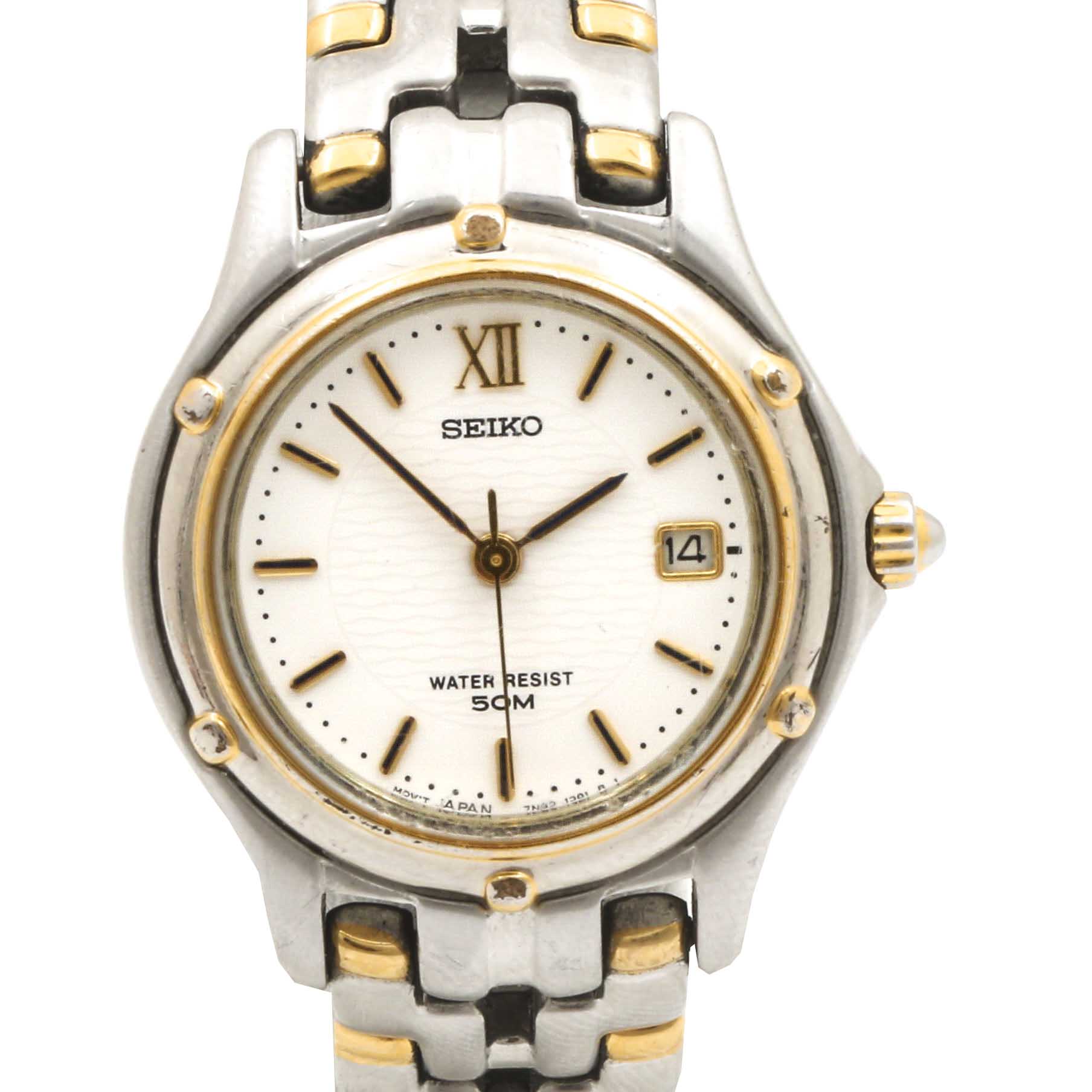 Seiko Two-Tone Stainless Steel Watch