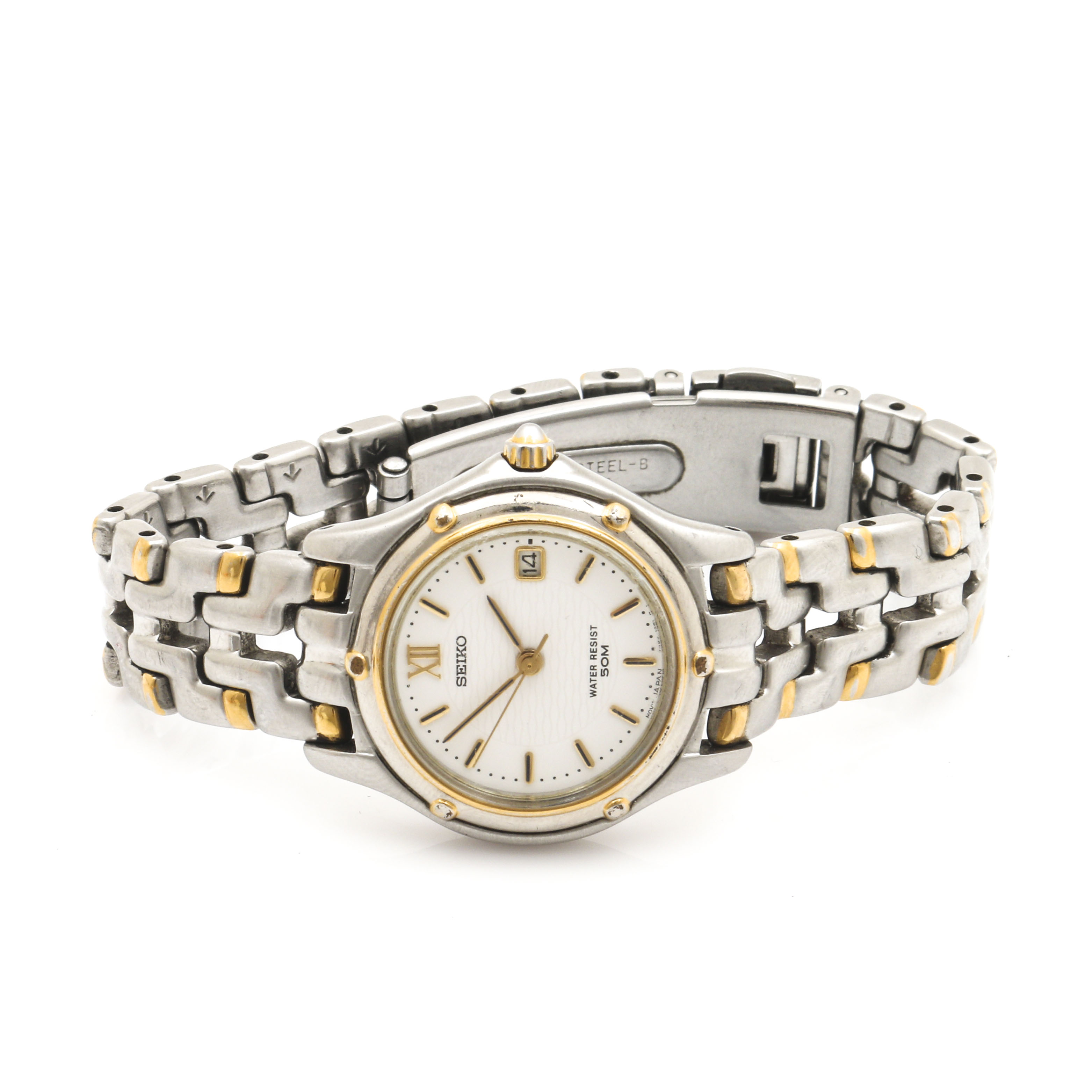 Seiko Two-Tone Stainless Steel Watch