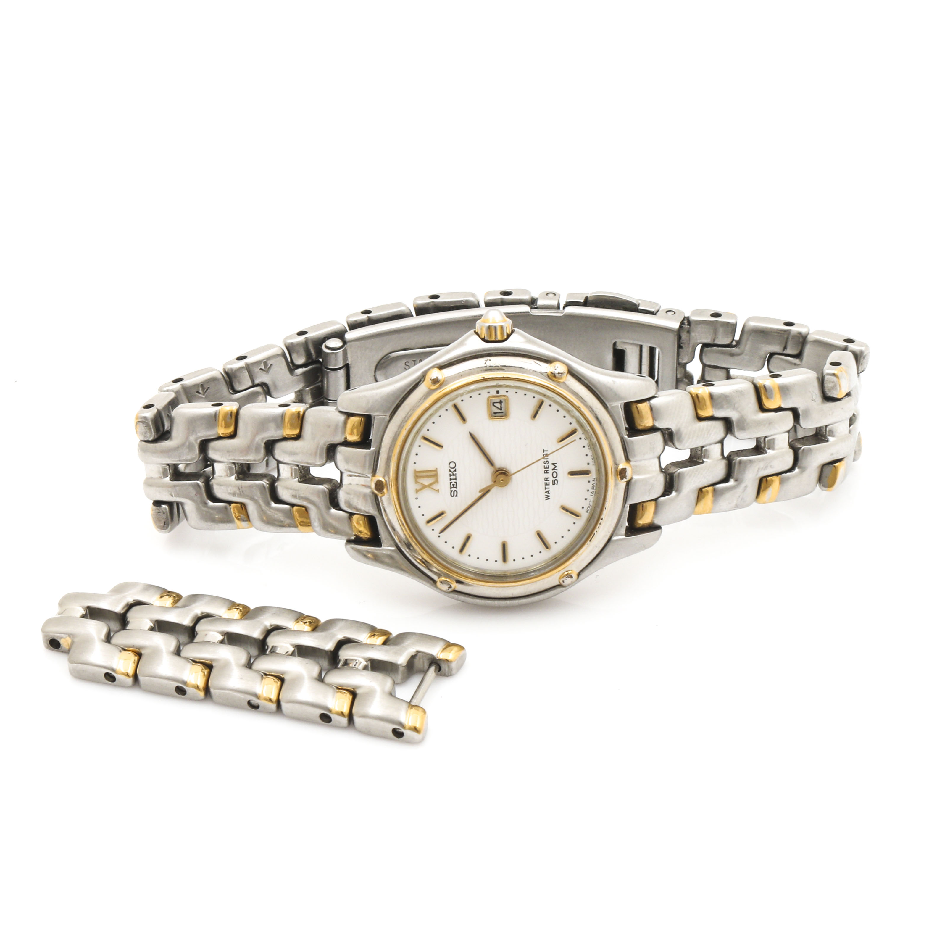 Seiko Two-Tone Stainless Steel Watch