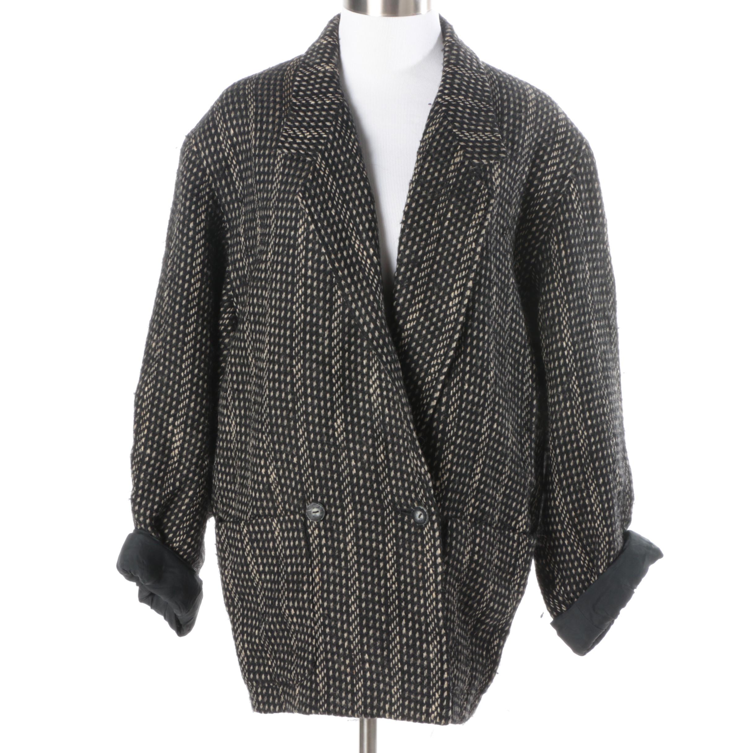 Women's Cygne Design Dianne B. Vintage Oversized Wool Blazer Jacket
