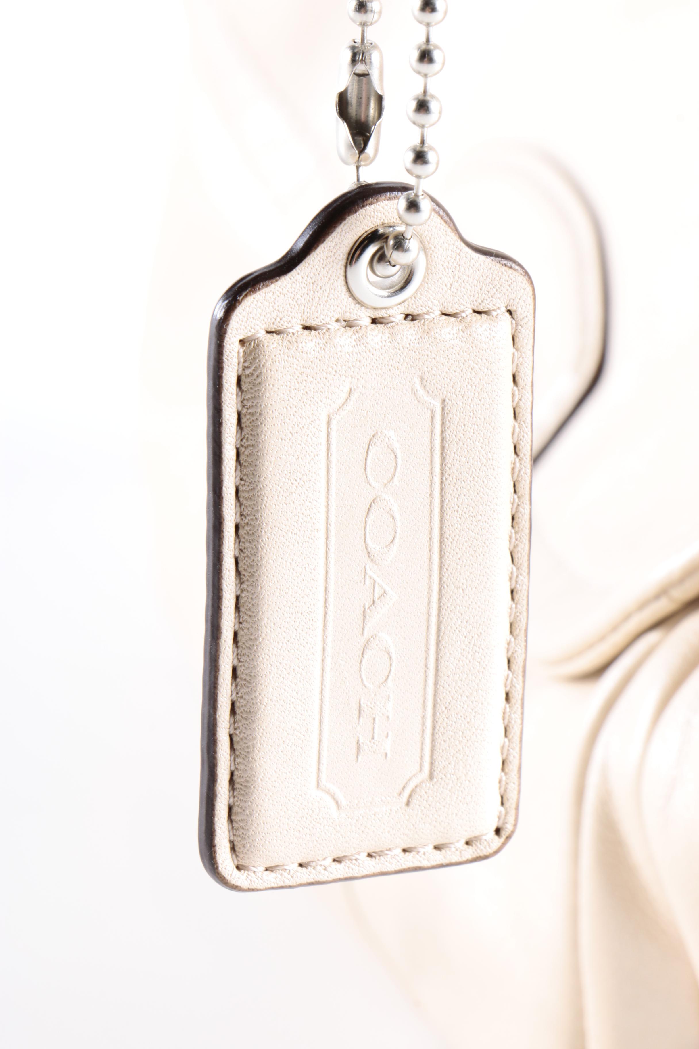 Coach Kristin Champagne Leather Hobo