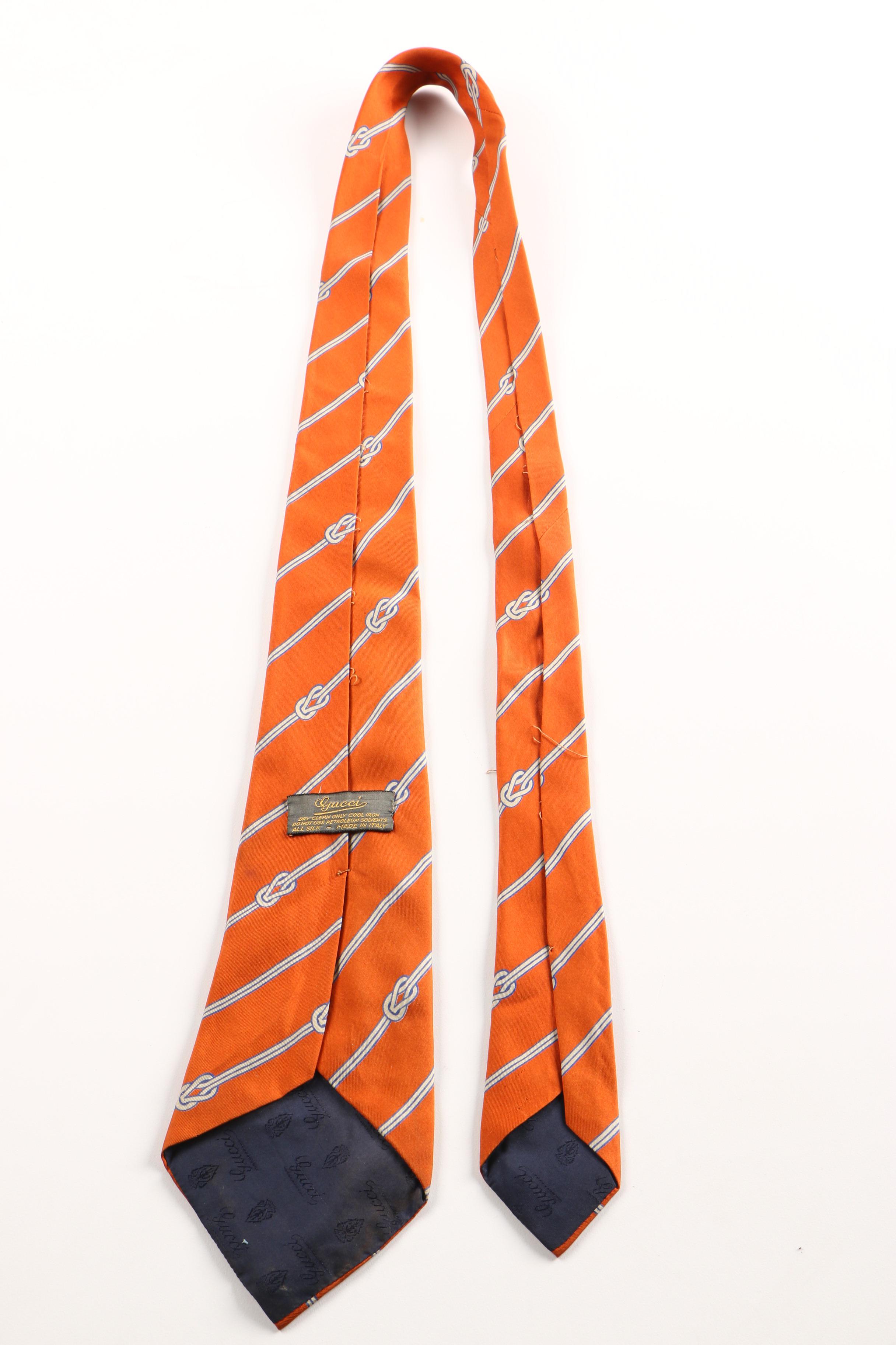 Christian Dior Necktie with Gucci Ties