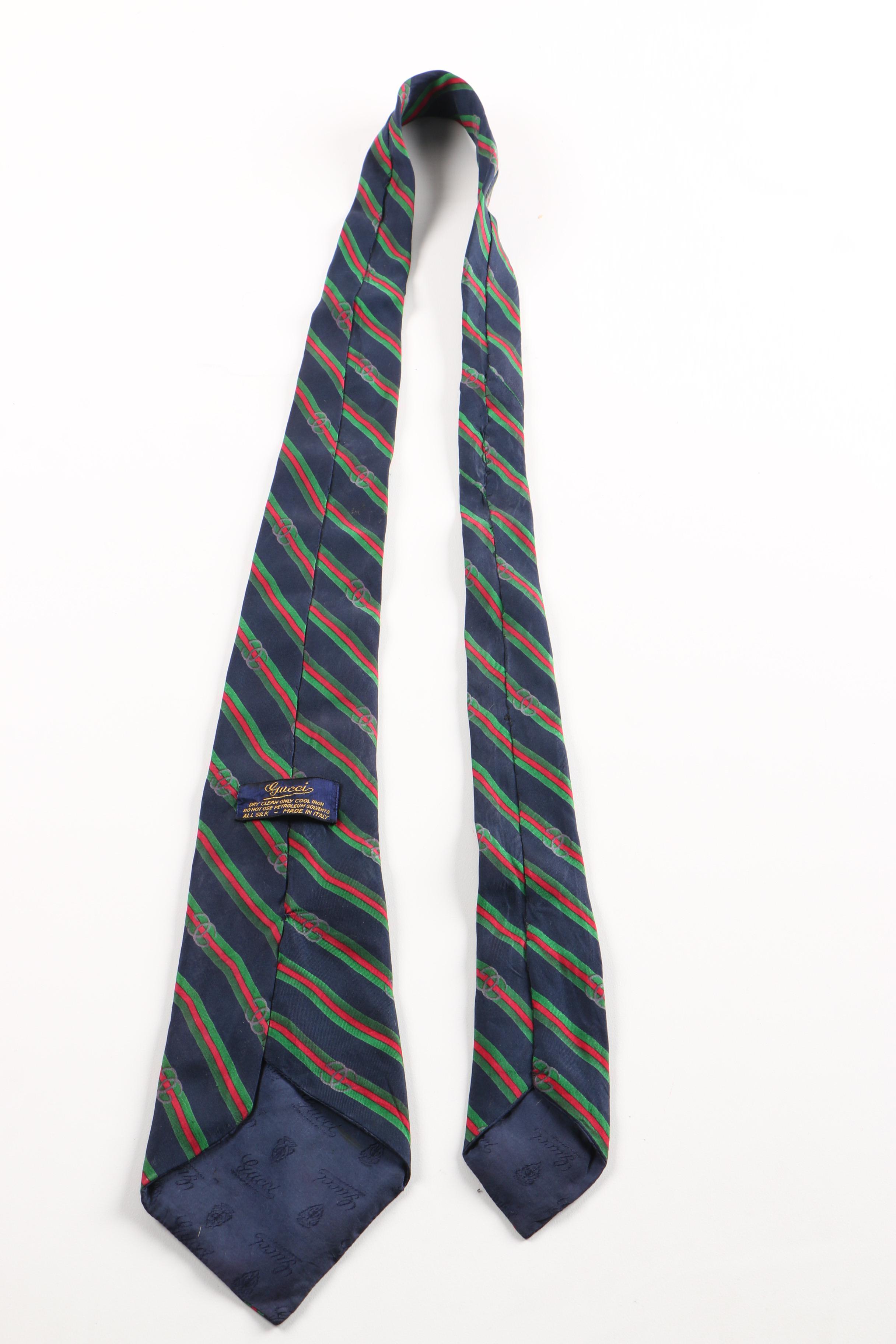 Christian Dior Necktie with Gucci Ties