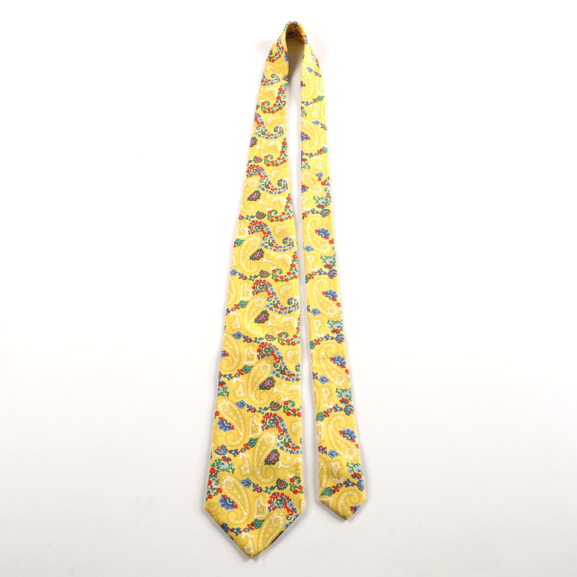 1980s Etro Milano Silk Tie