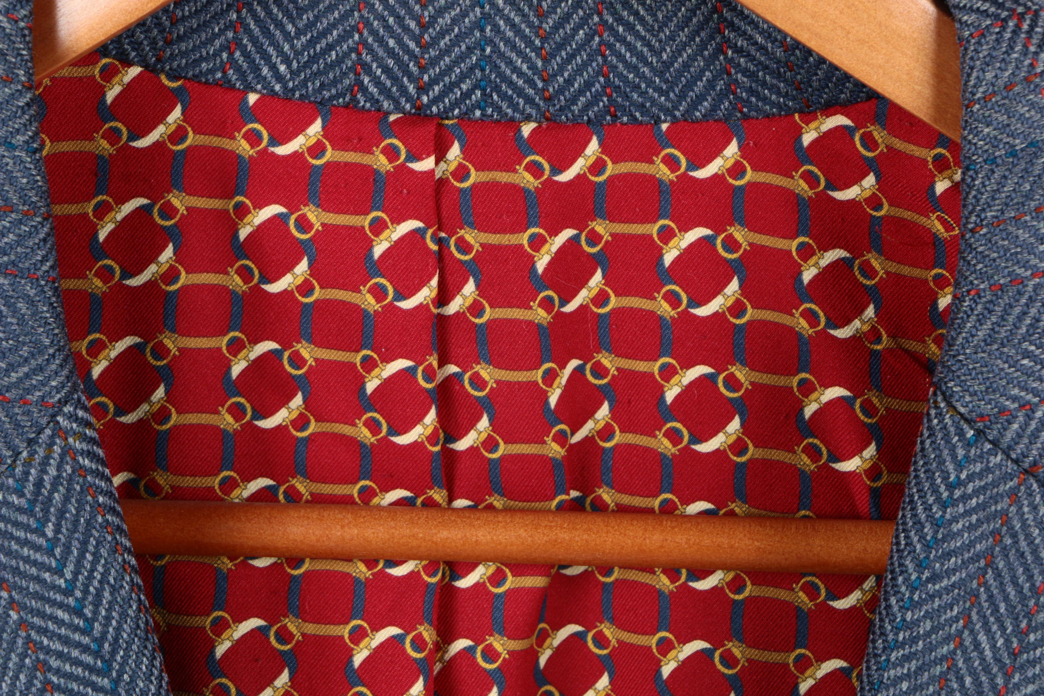 Barneys New York Houndstooth Style Suit Jacket with Another Jacket