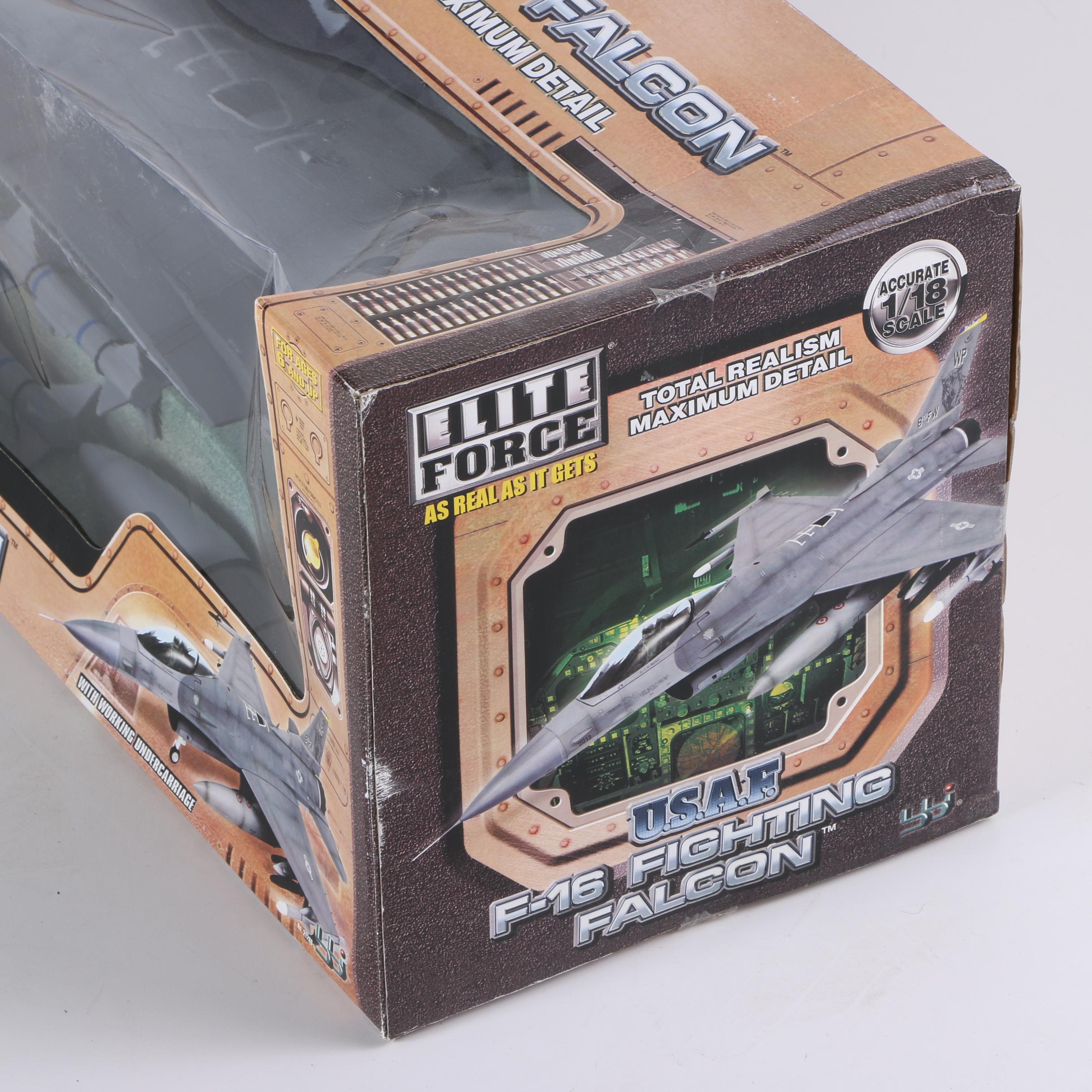 Elite Force 1/18 Scale U.S.A.F. F-16 Fighting Falcon Toy