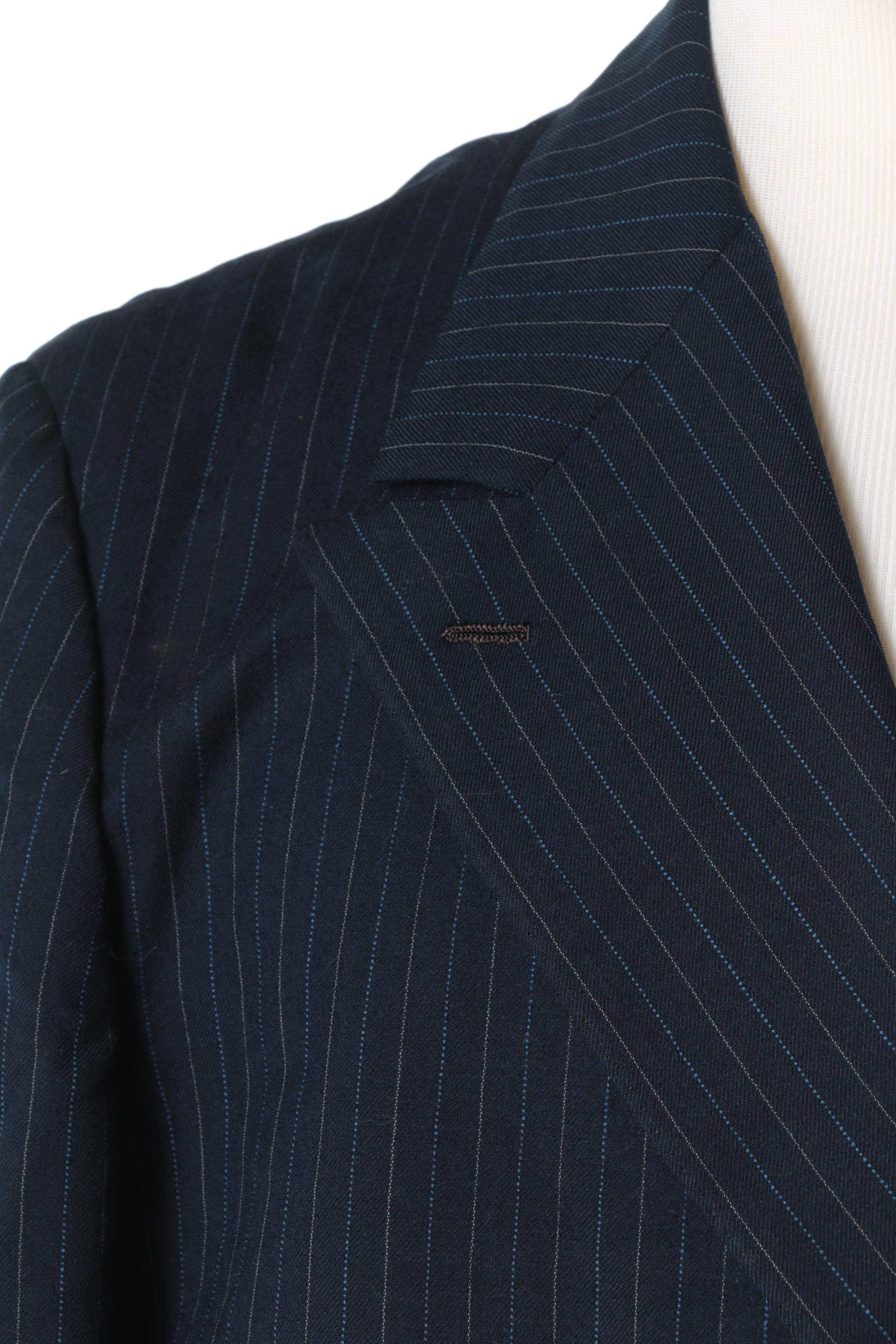 Vintage Custom Made Double Breasted Suit Coat by Sills