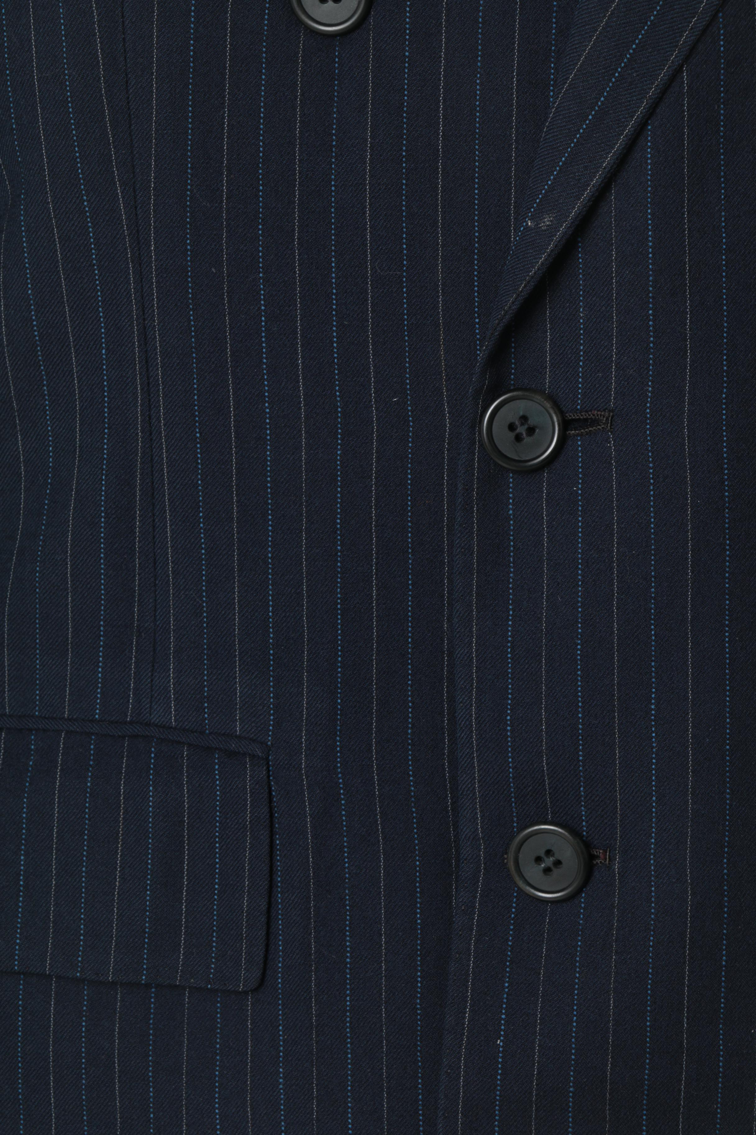 Vintage Custom Made Double Breasted Suit Coat by Sills