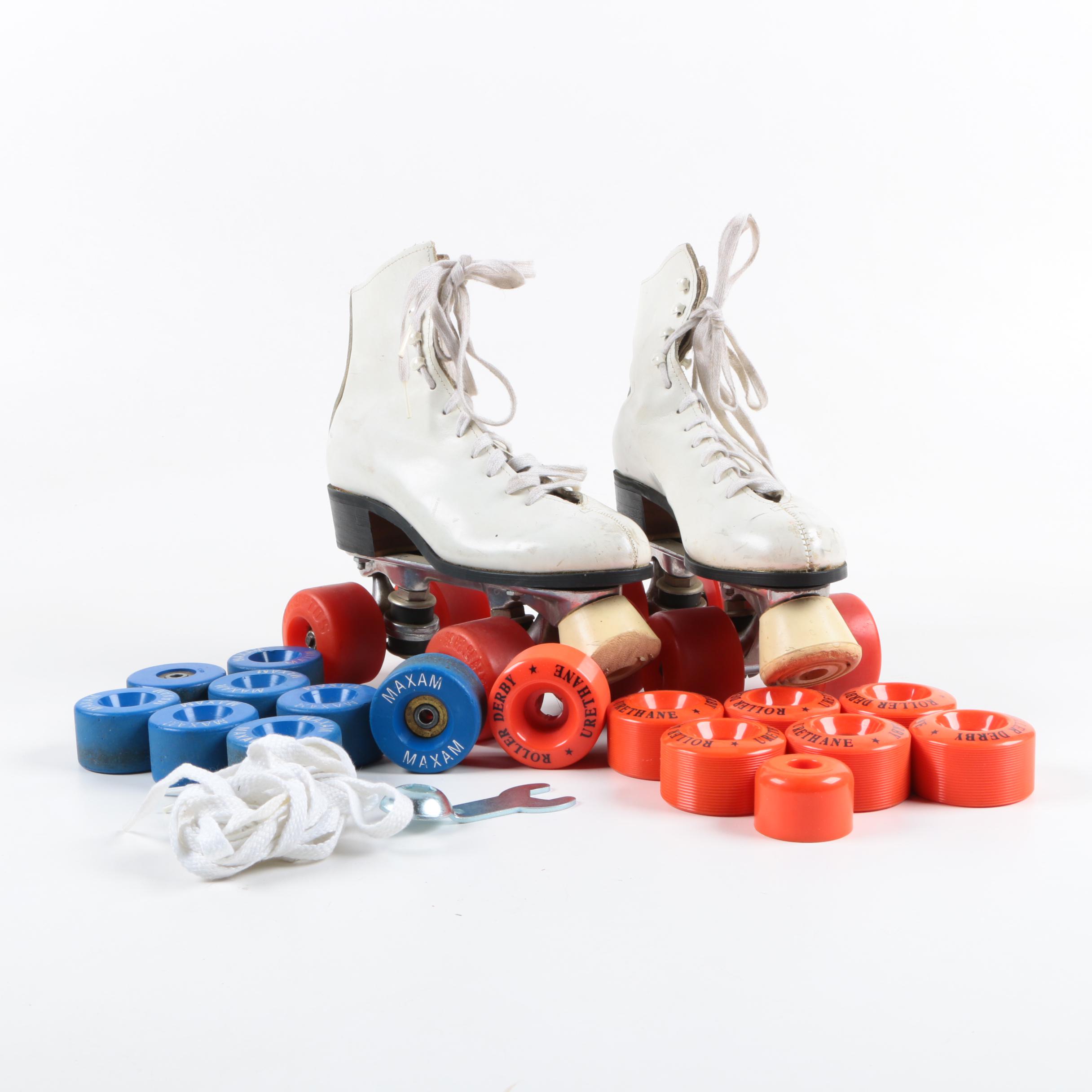 Women's Roller Skates with Extra Wheels and Laces