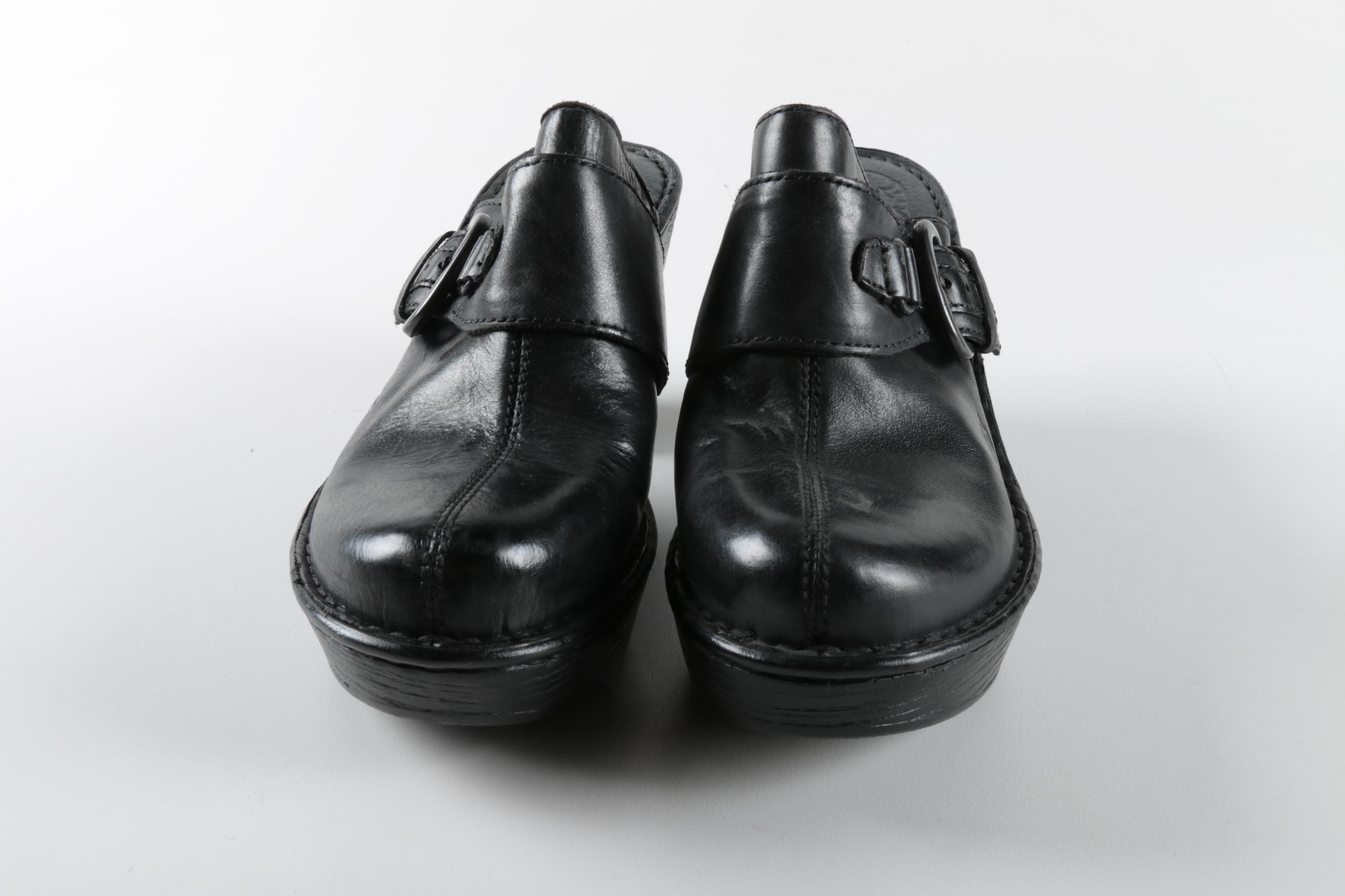 Born Leather Clogs and Guess Logo Print Sneakers