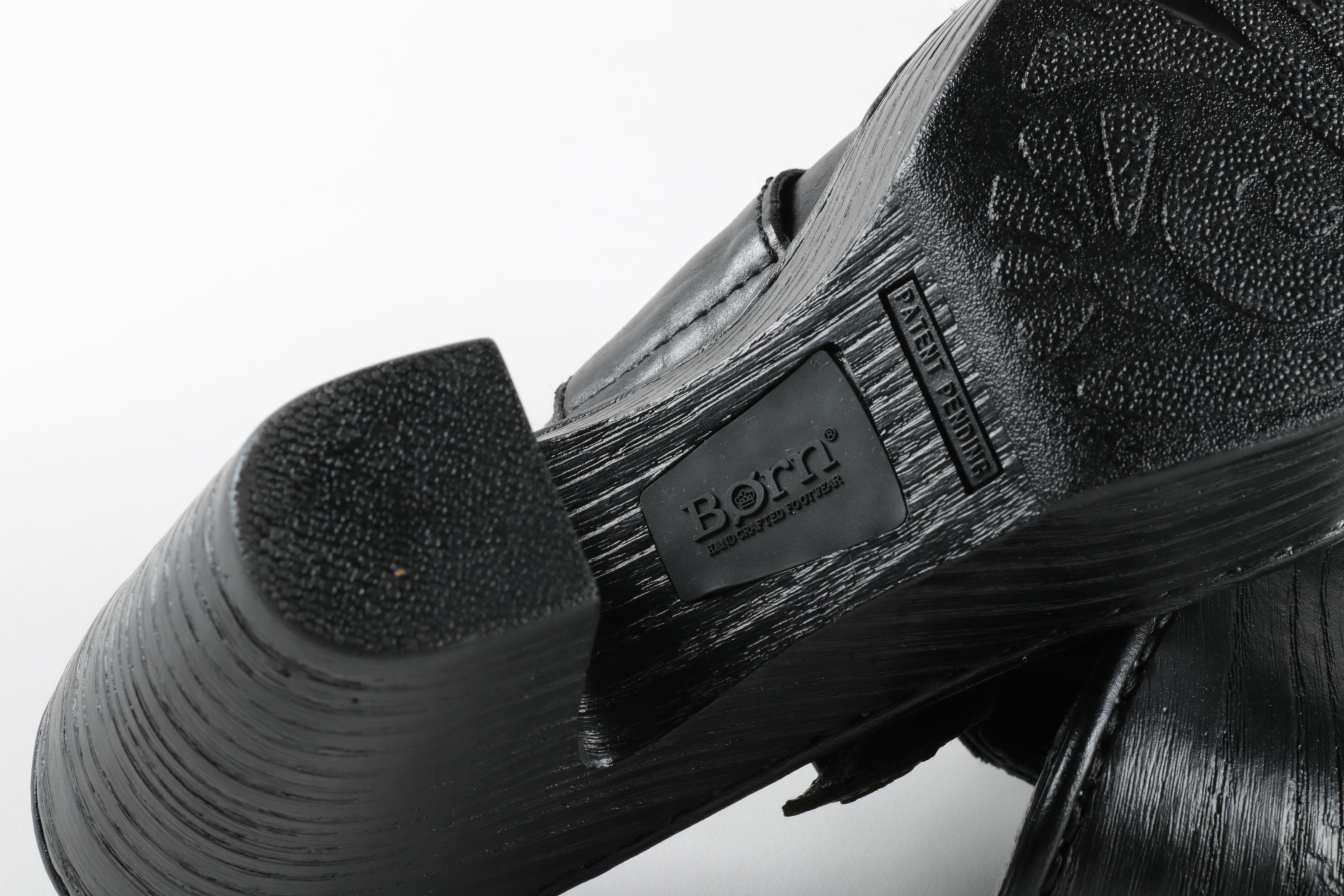 Born Leather Clogs and Guess Logo Print Sneakers