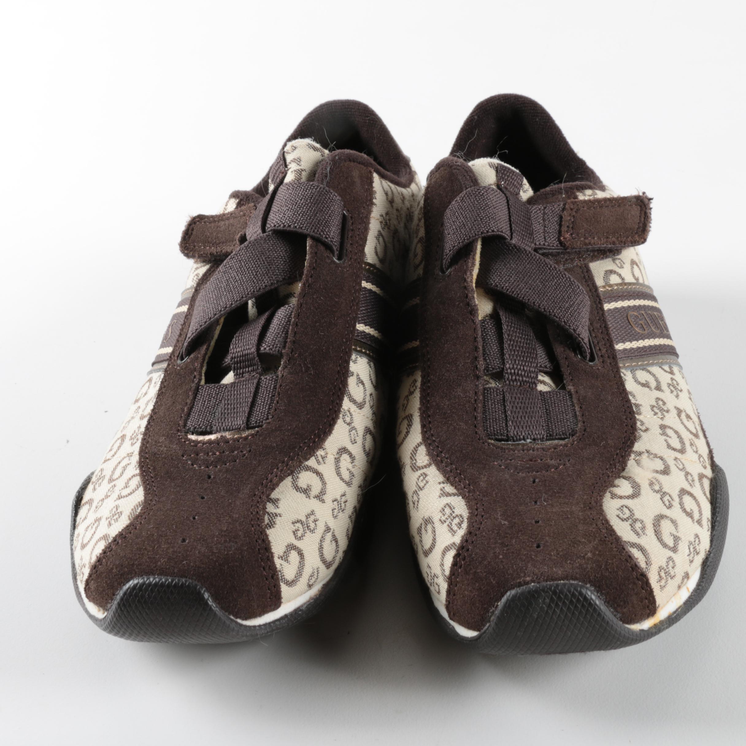 Born Leather Clogs and Guess Logo Print Sneakers