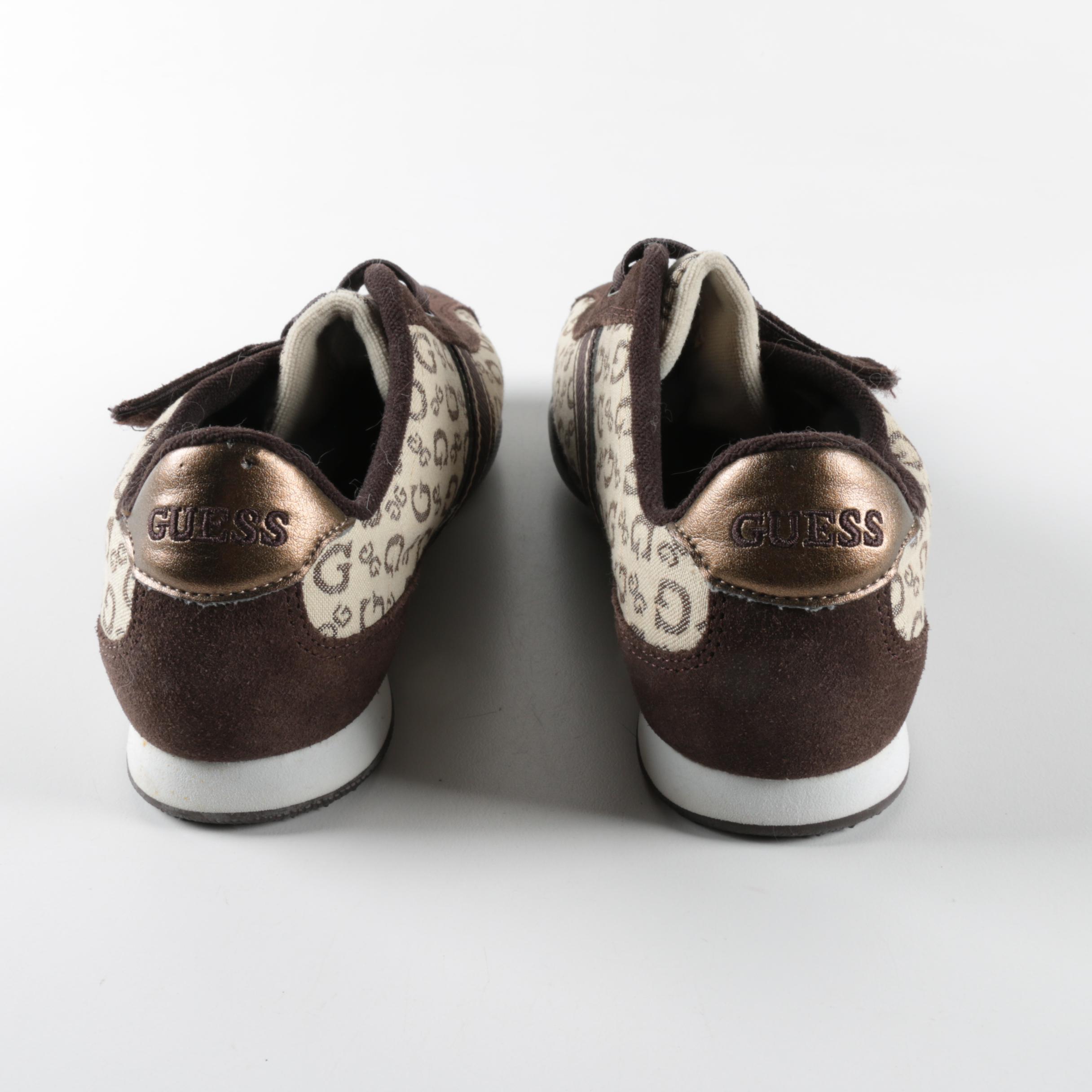 Born Leather Clogs and Guess Logo Print Sneakers