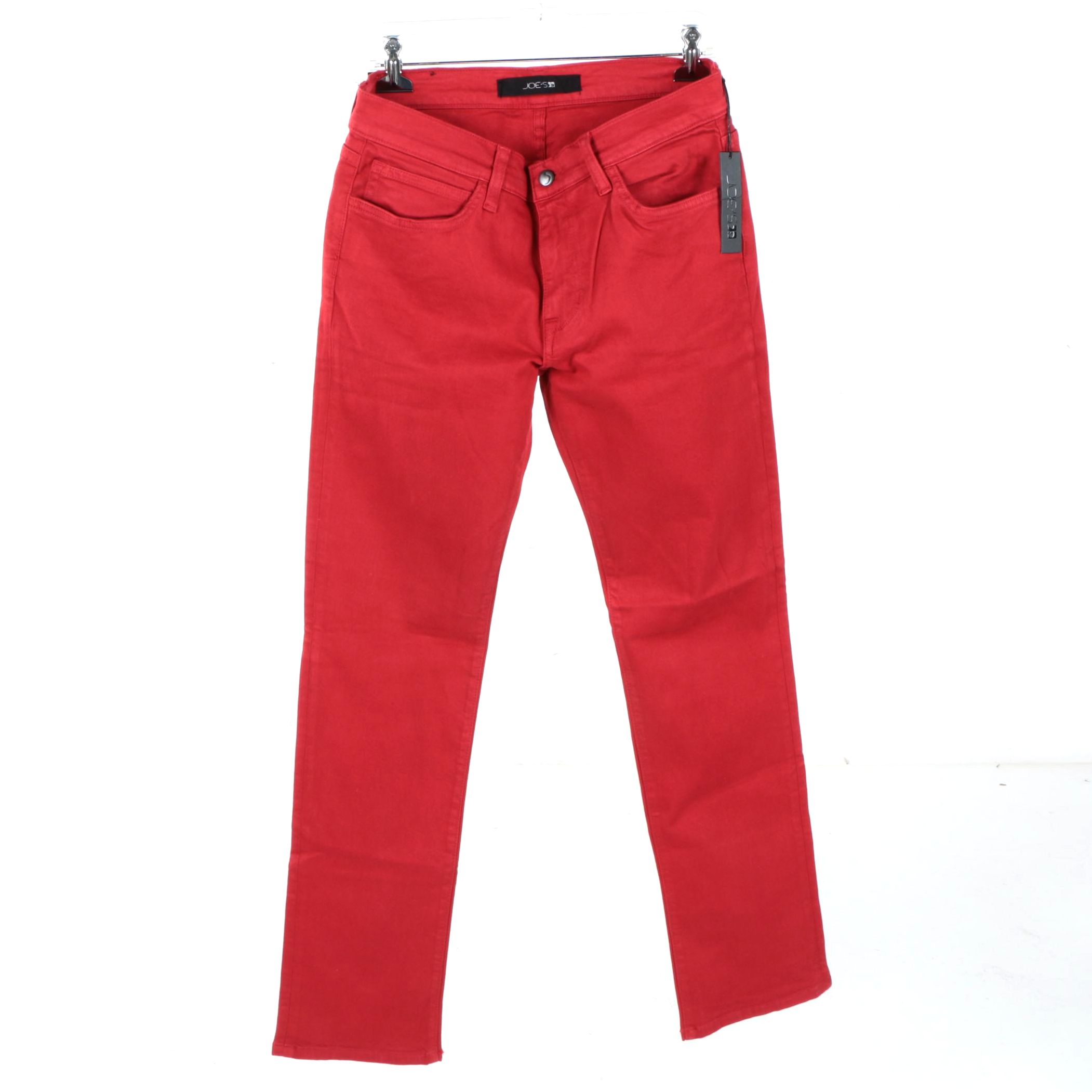 Men's Joe's Jeans Red The Brixton Straight and Narrow Pants